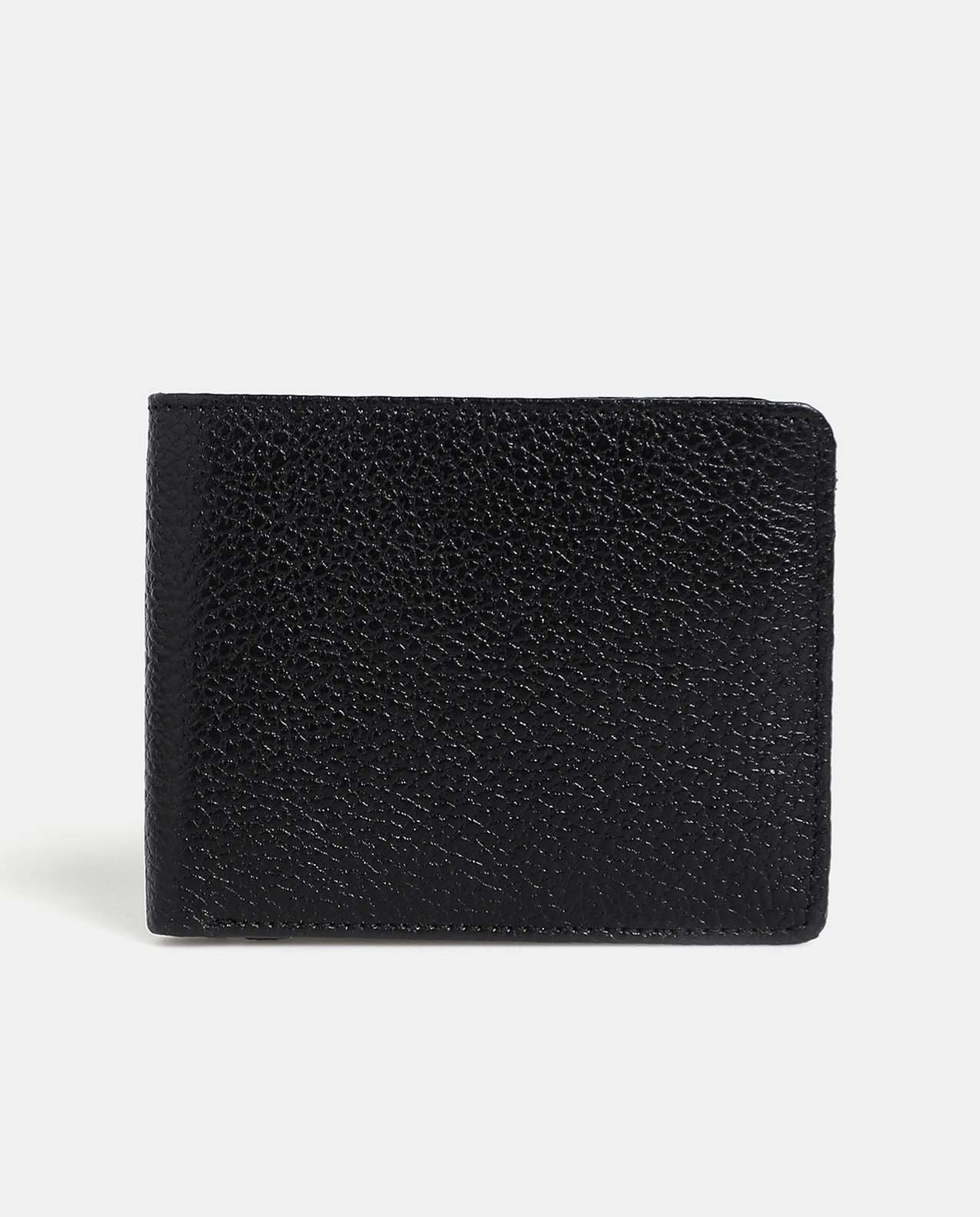 محفظة سوداء سادة بطيتين من آر أند بي