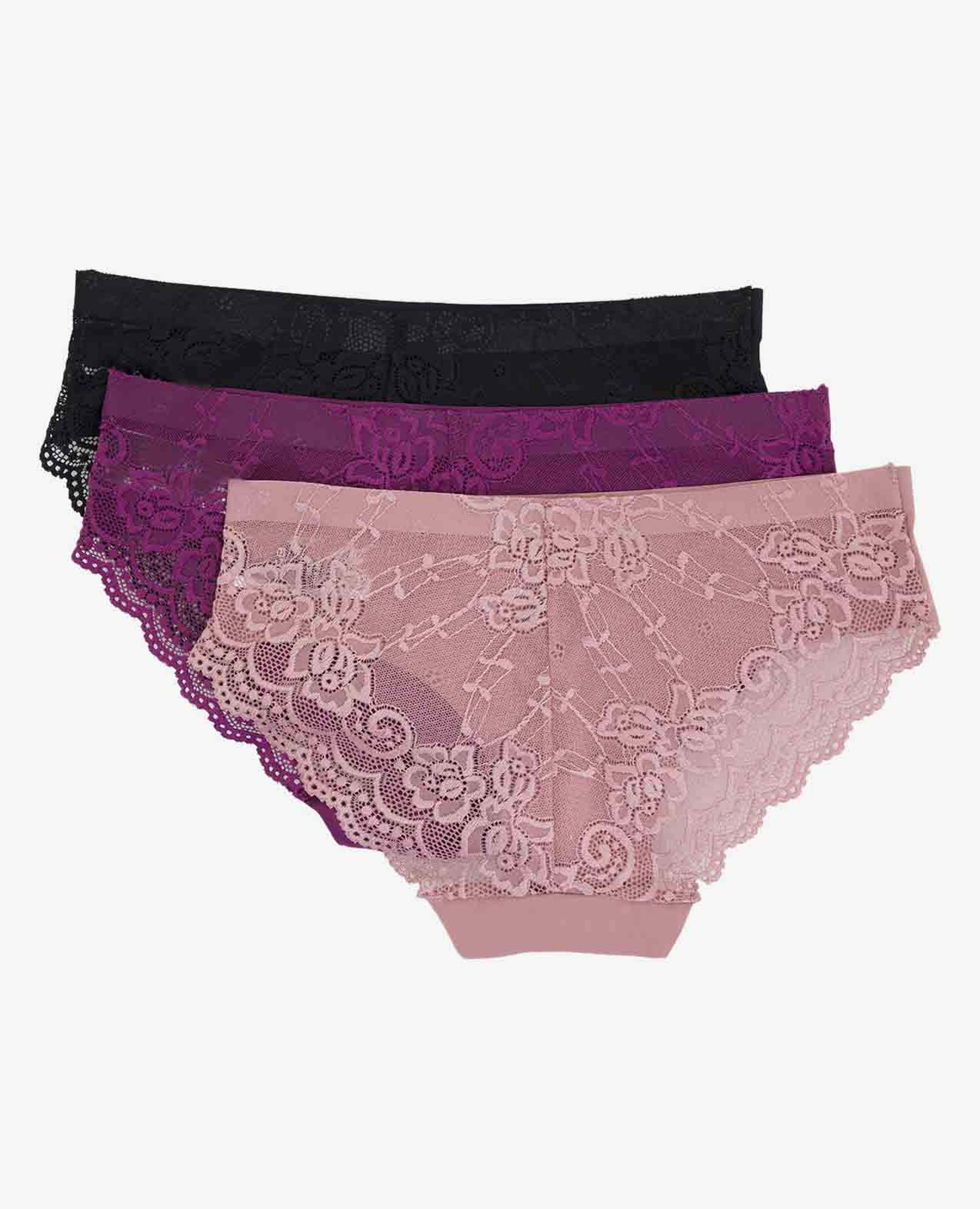 Black Bikini Panty-Pack of 3