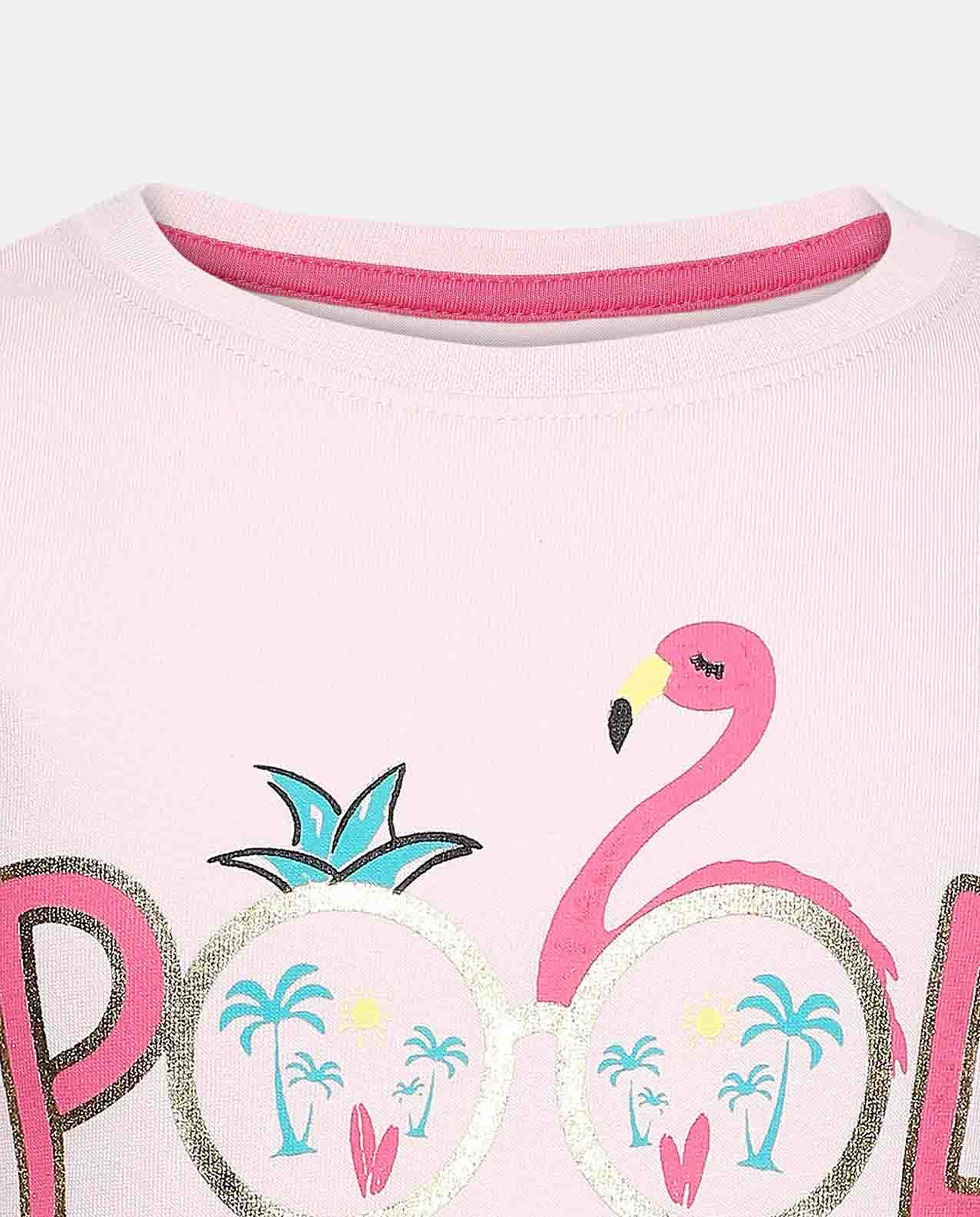 تيشيرت كاجوال زهري من