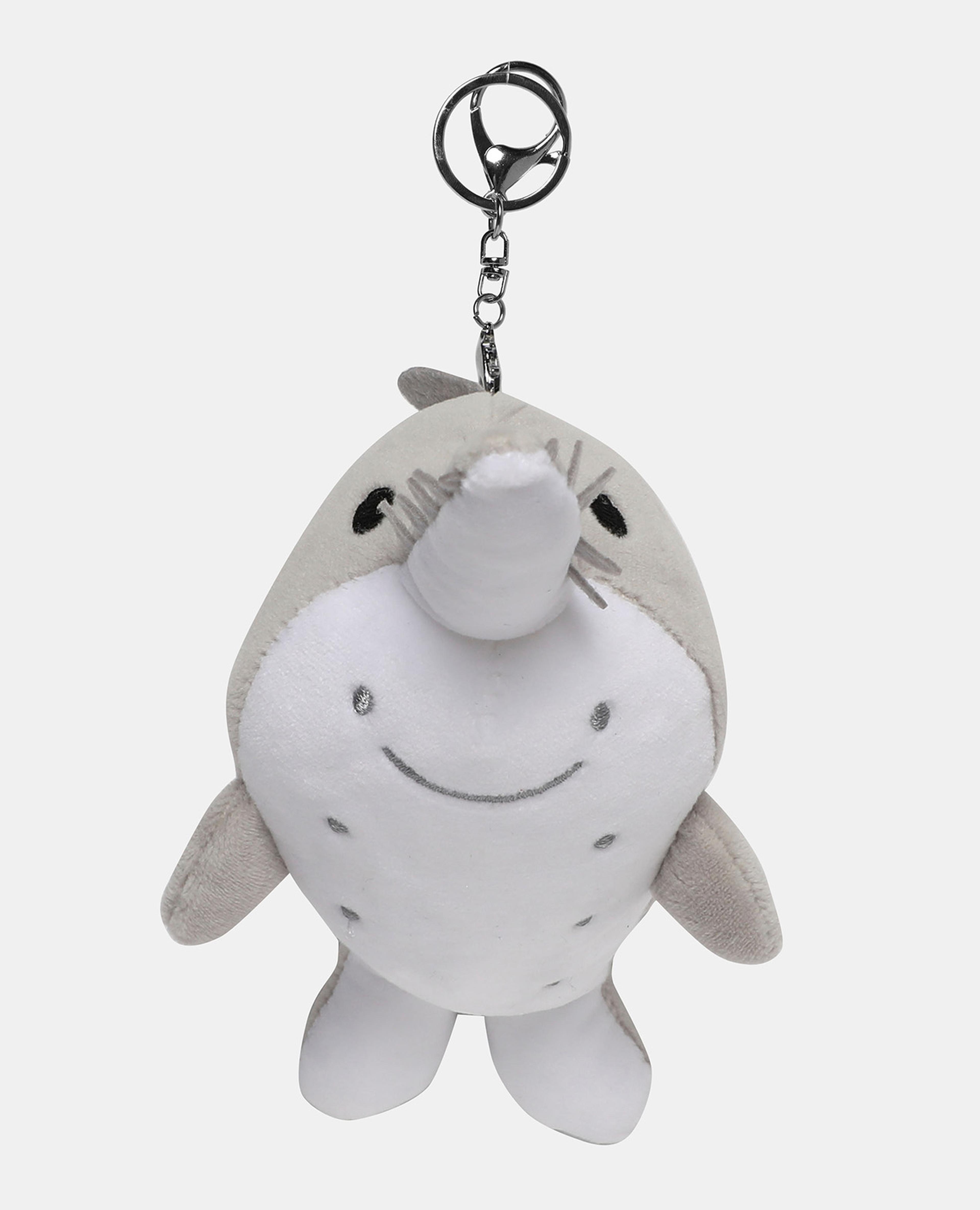R&B Grey Cute Plush Toy Keychain