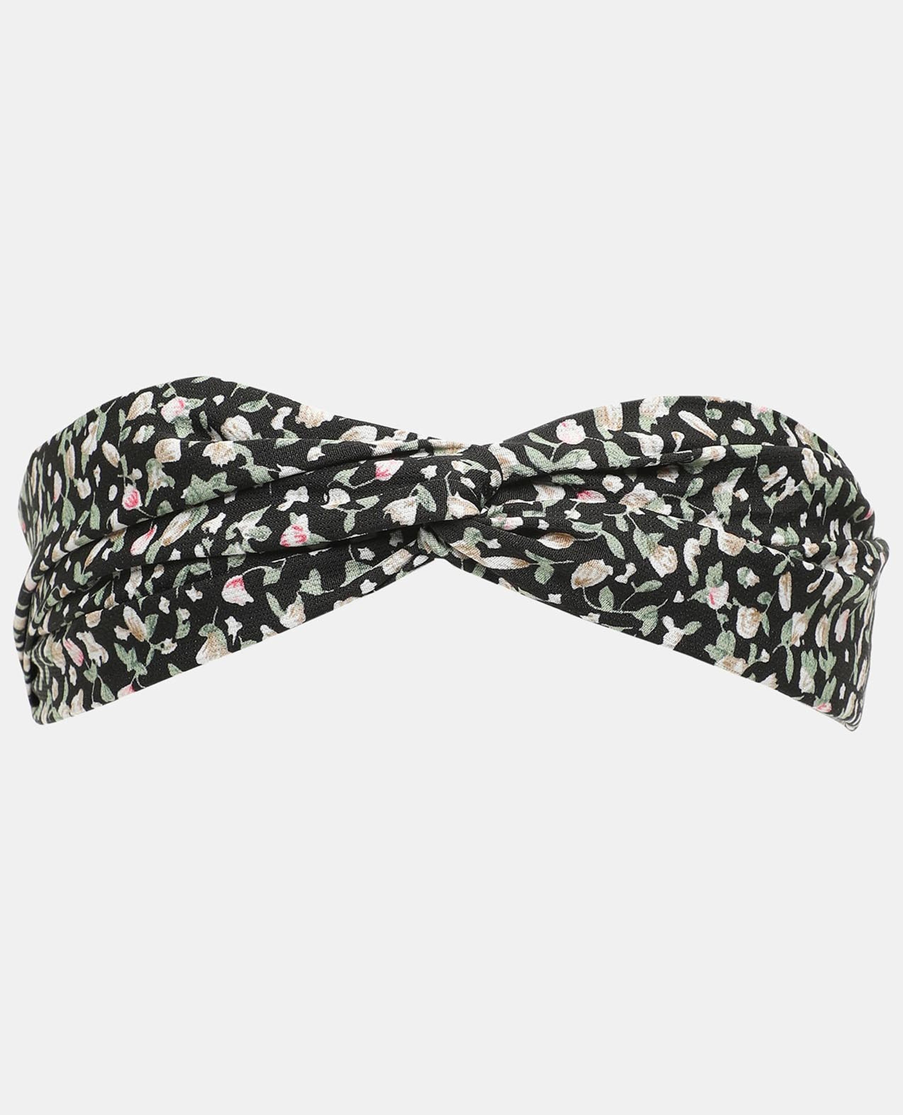 Black Knitted Soft Turban Bow Caps