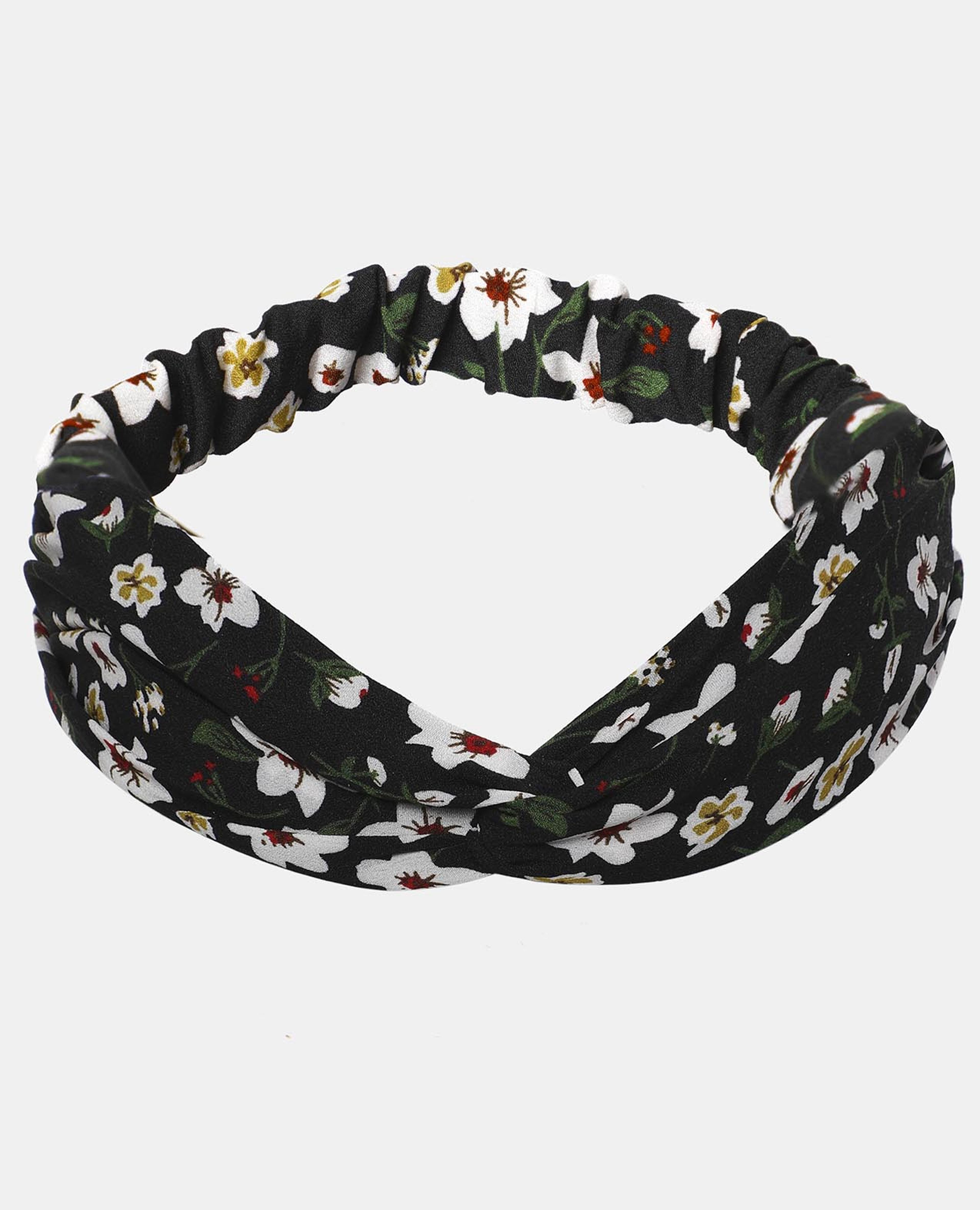 Black Knitted Soft Turban Bow Caps