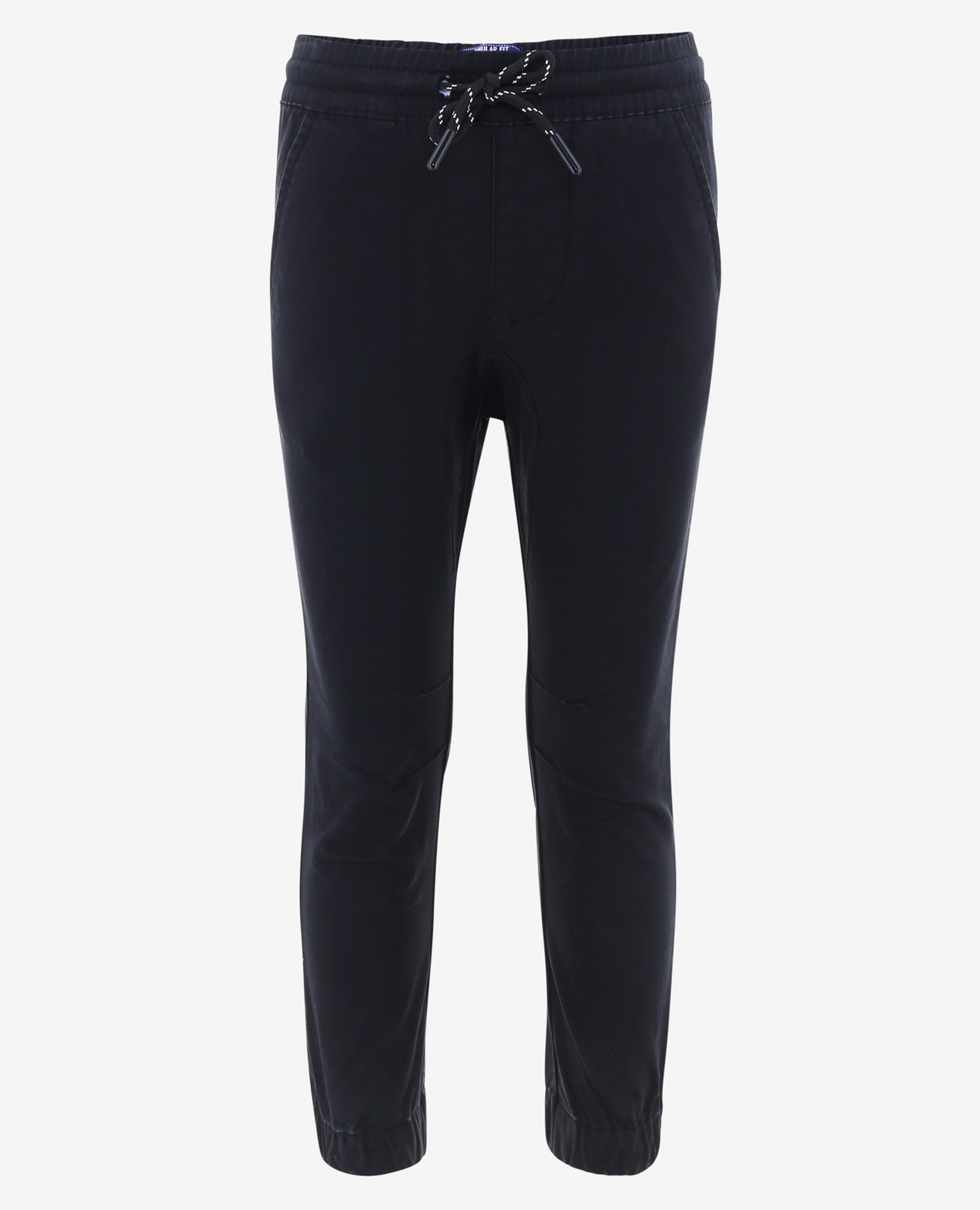 Black Boys 2-8 Basic Woven Bottom