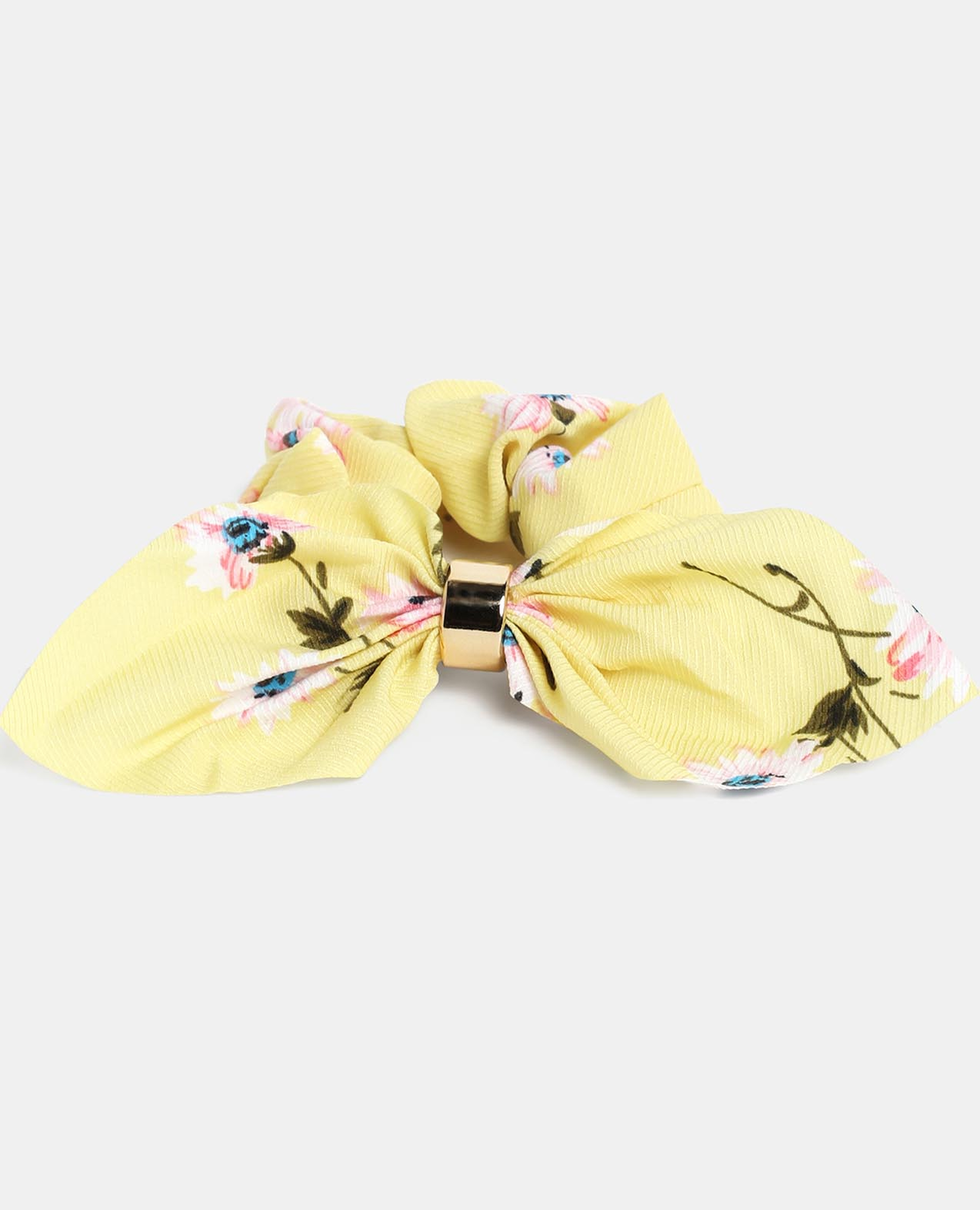 طوق شعر مطرز باللون الأصفر