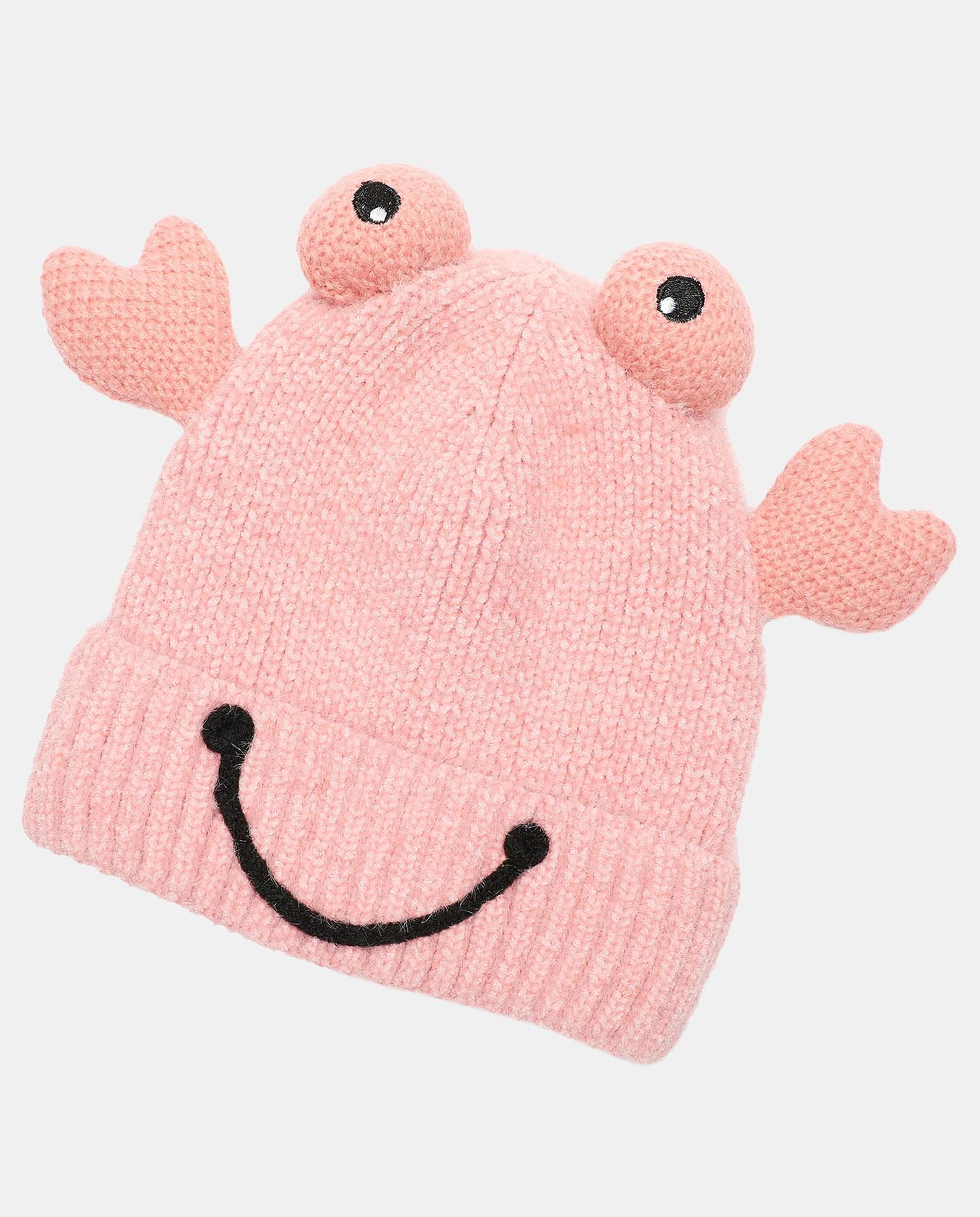 Pink Relaxed Fit Bonnet Cap