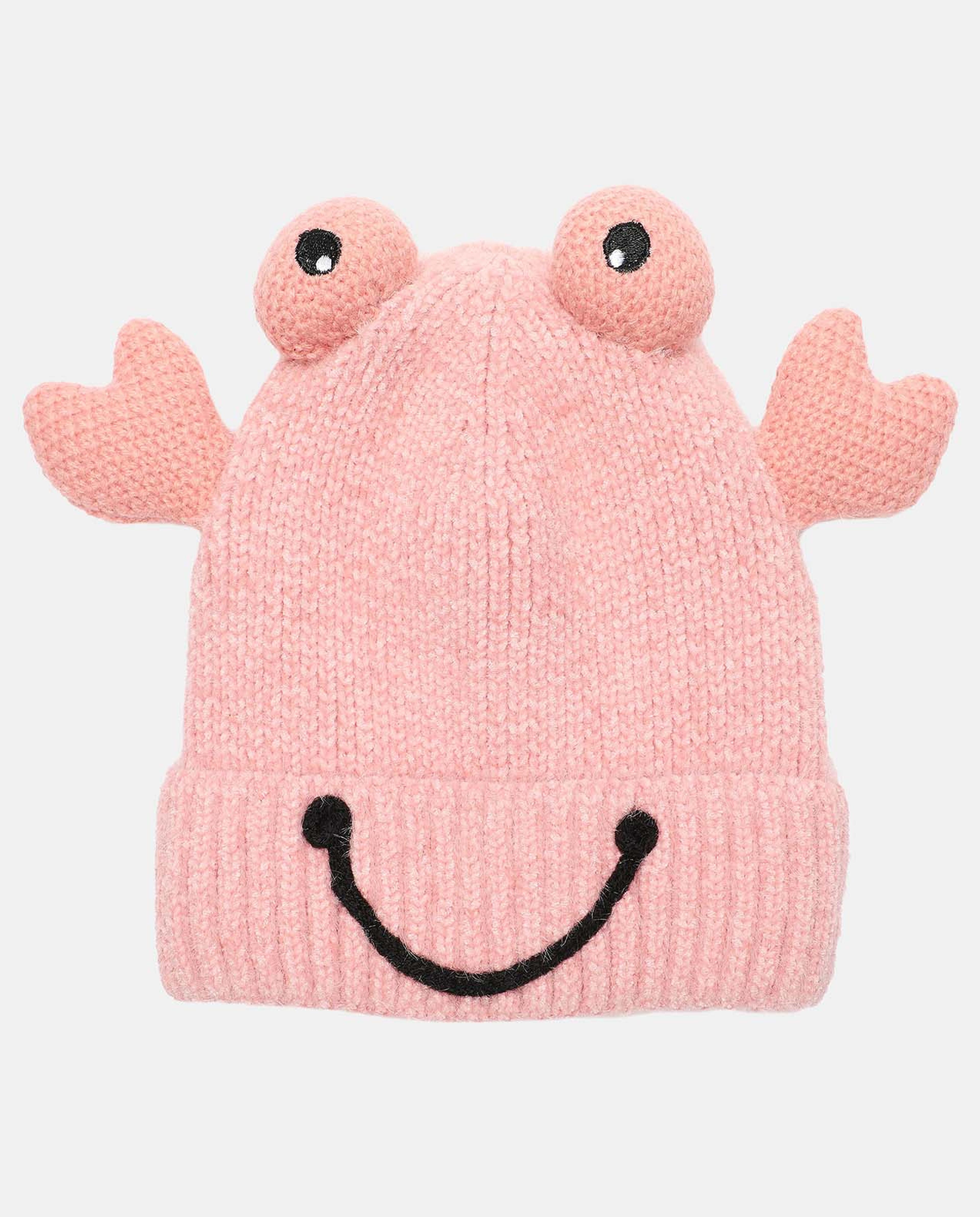 Pink Relaxed Fit Bonnet Cap