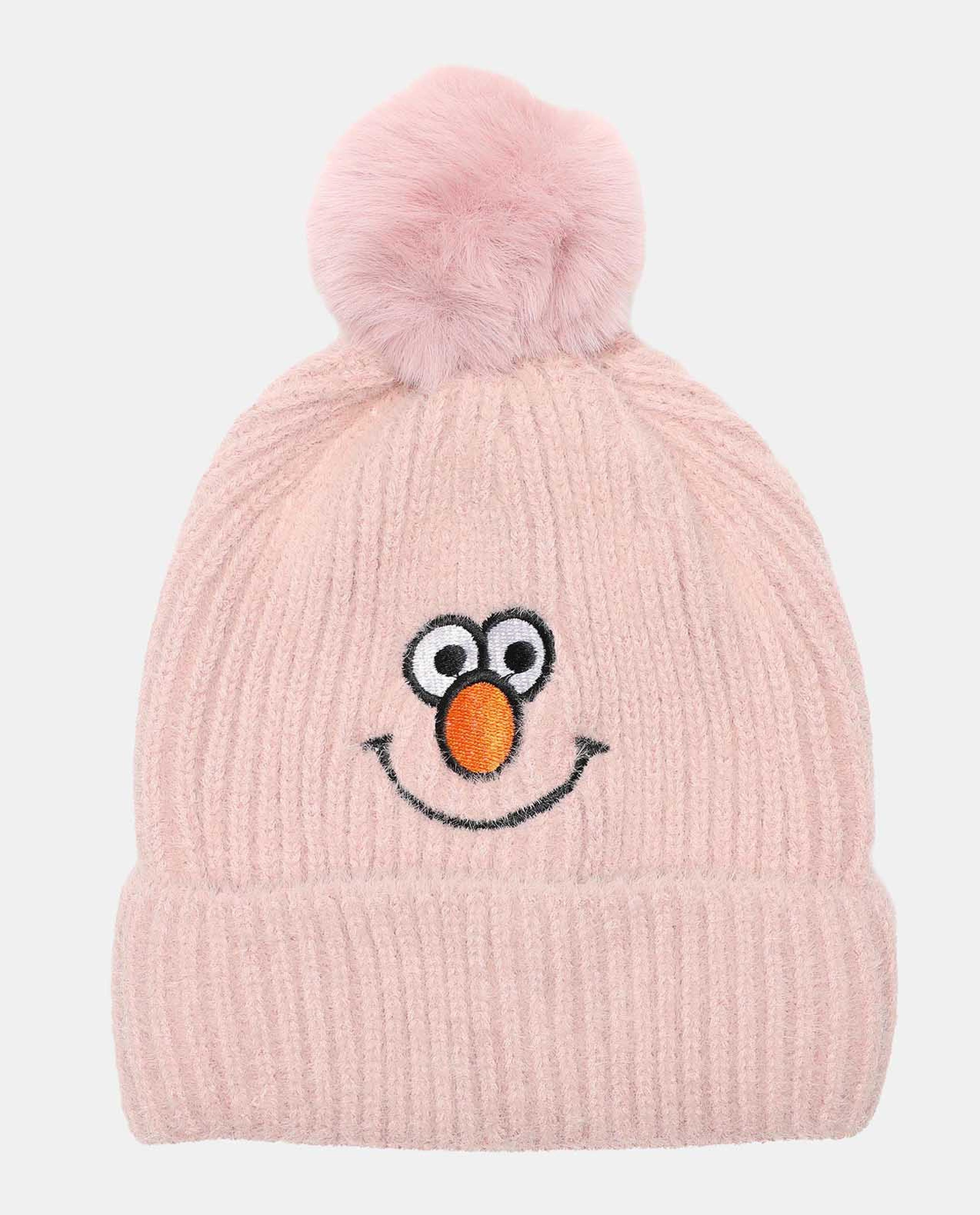 Pink Relaxed Fit Bonnet Cap