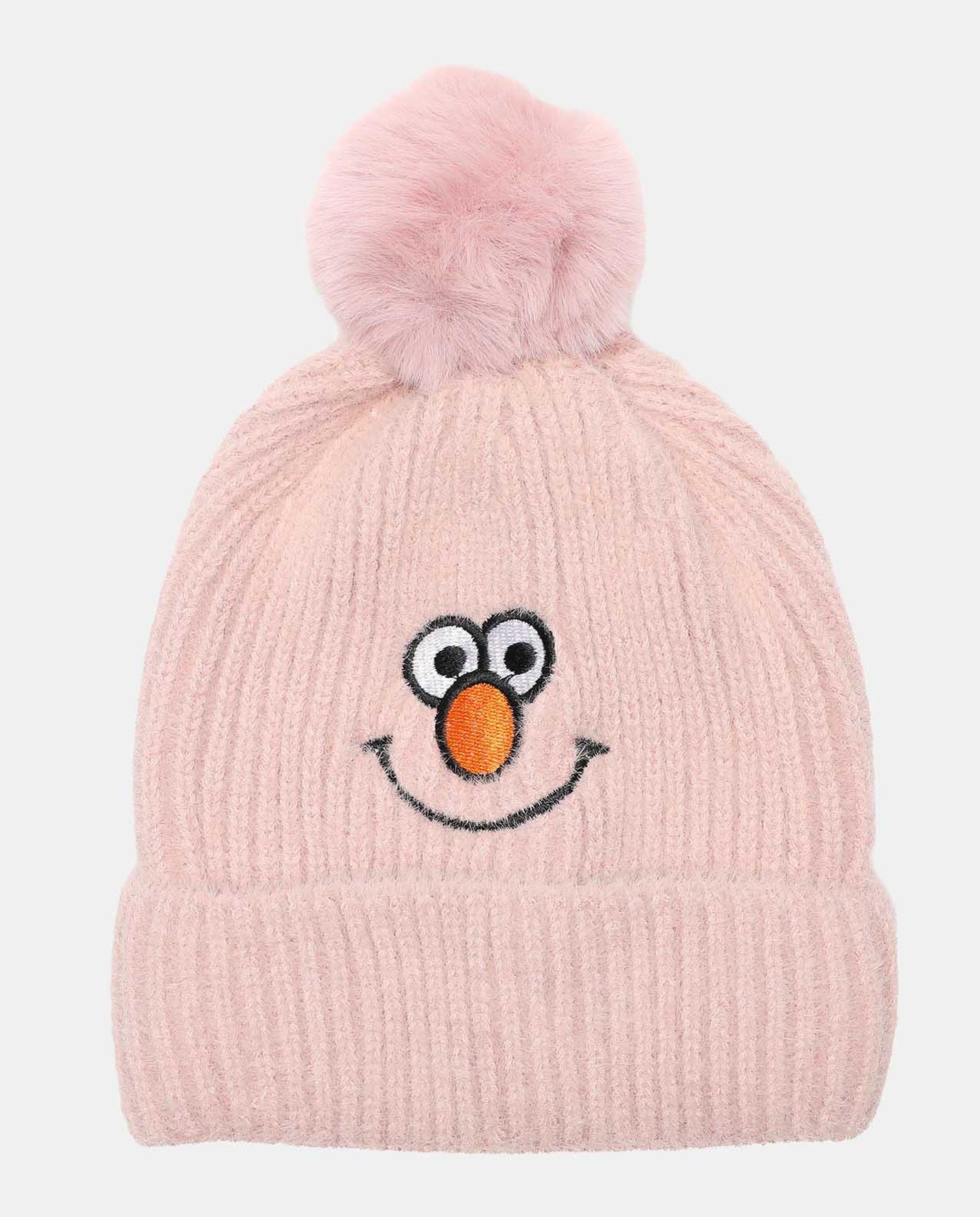 Pink Relaxed Fit Bonnet Cap