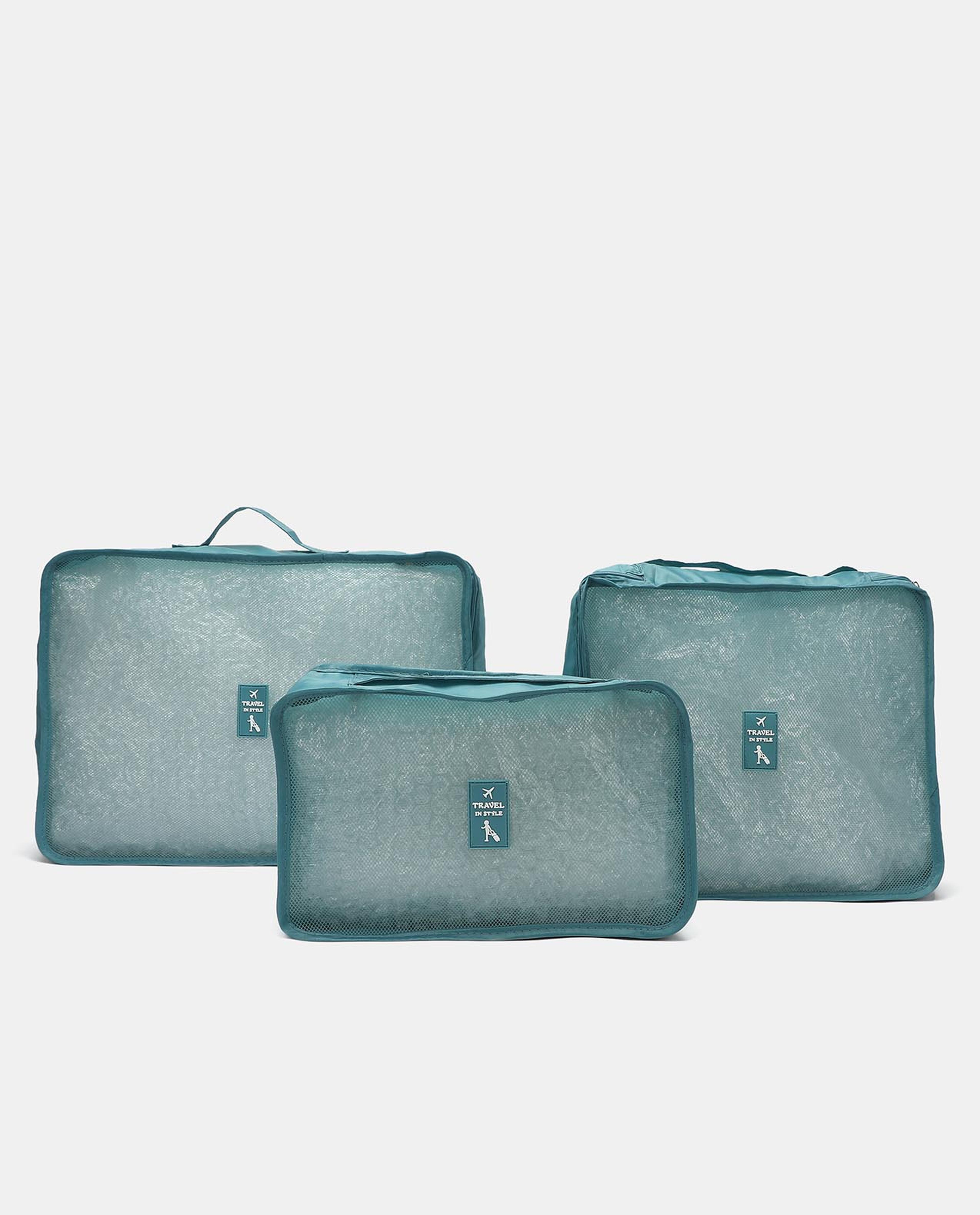 حقيبة سفر صغيرة كاجوال باللون الأزرق من