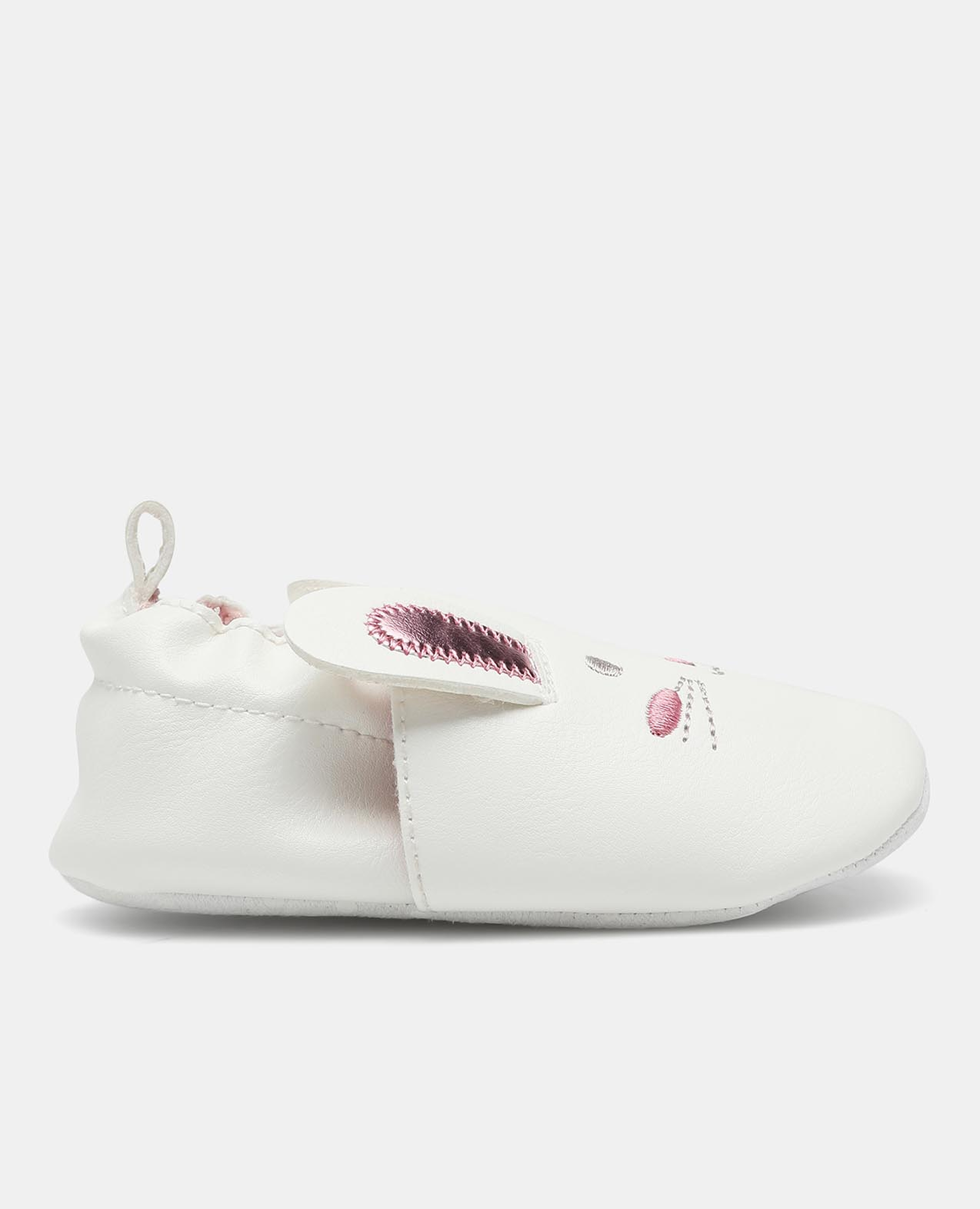 White Knot Detailed Slip On Sneakers