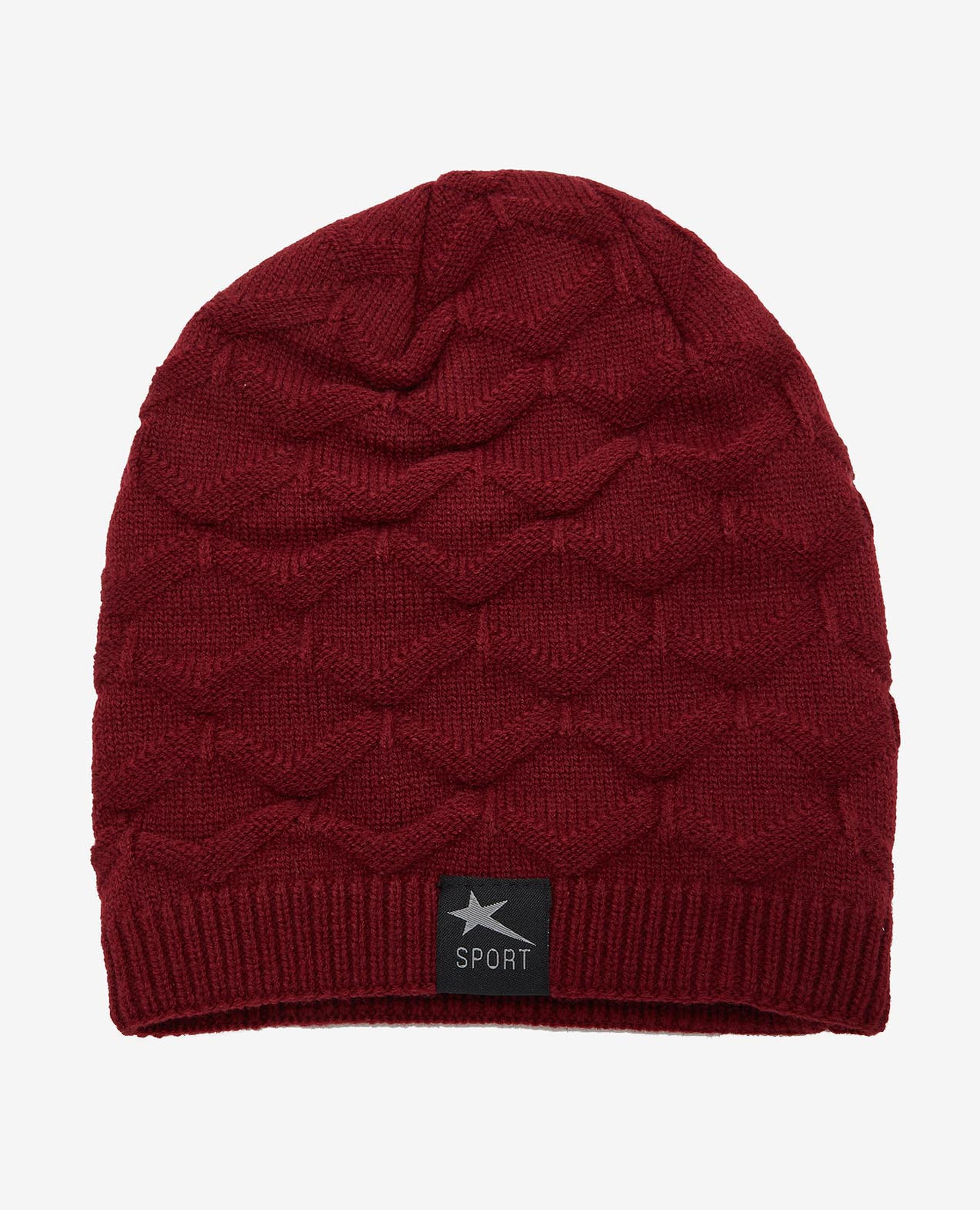 Maroon Bonnet Cap