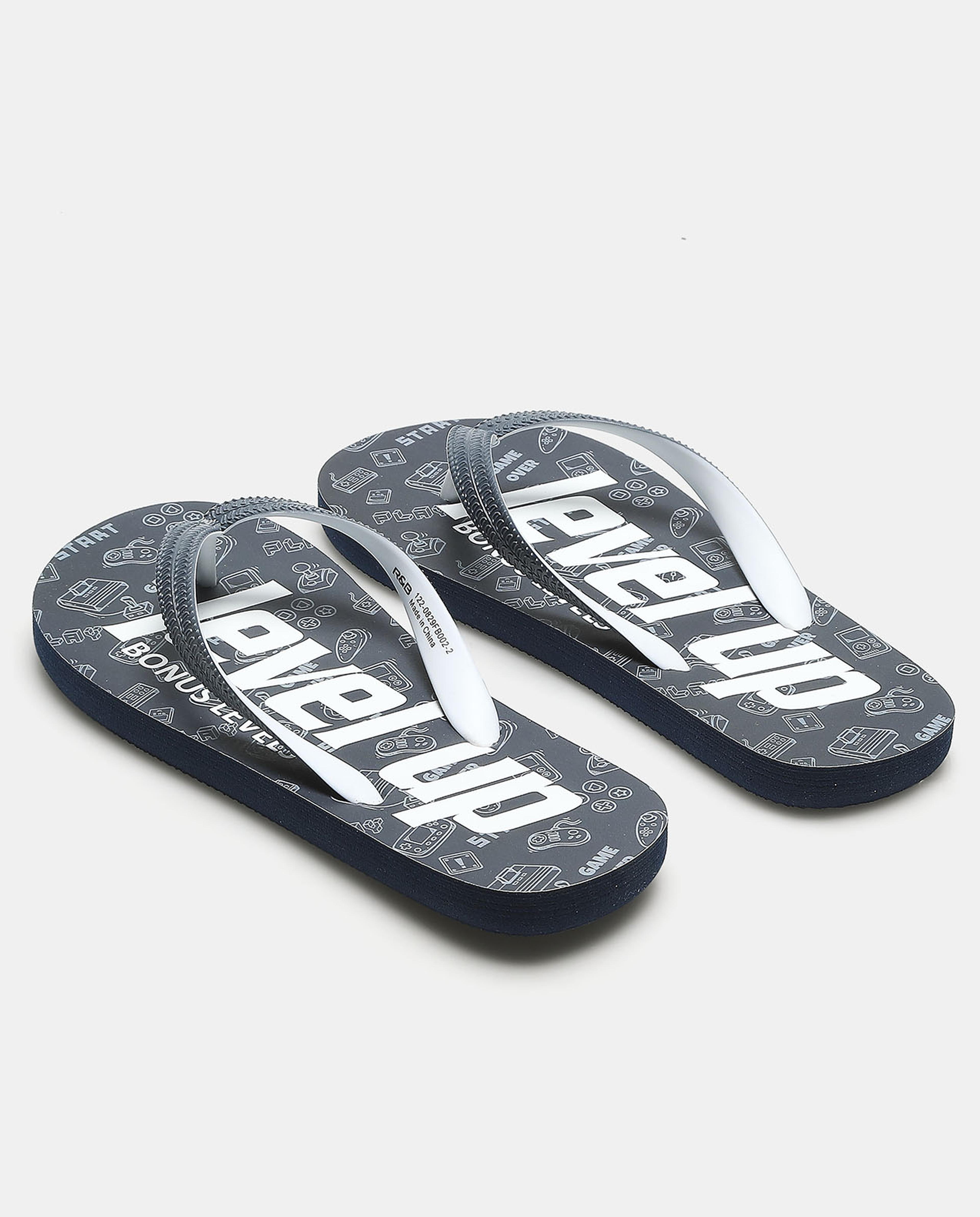 آر أند بي فليب فلوب بطبعة باللون الأزرق