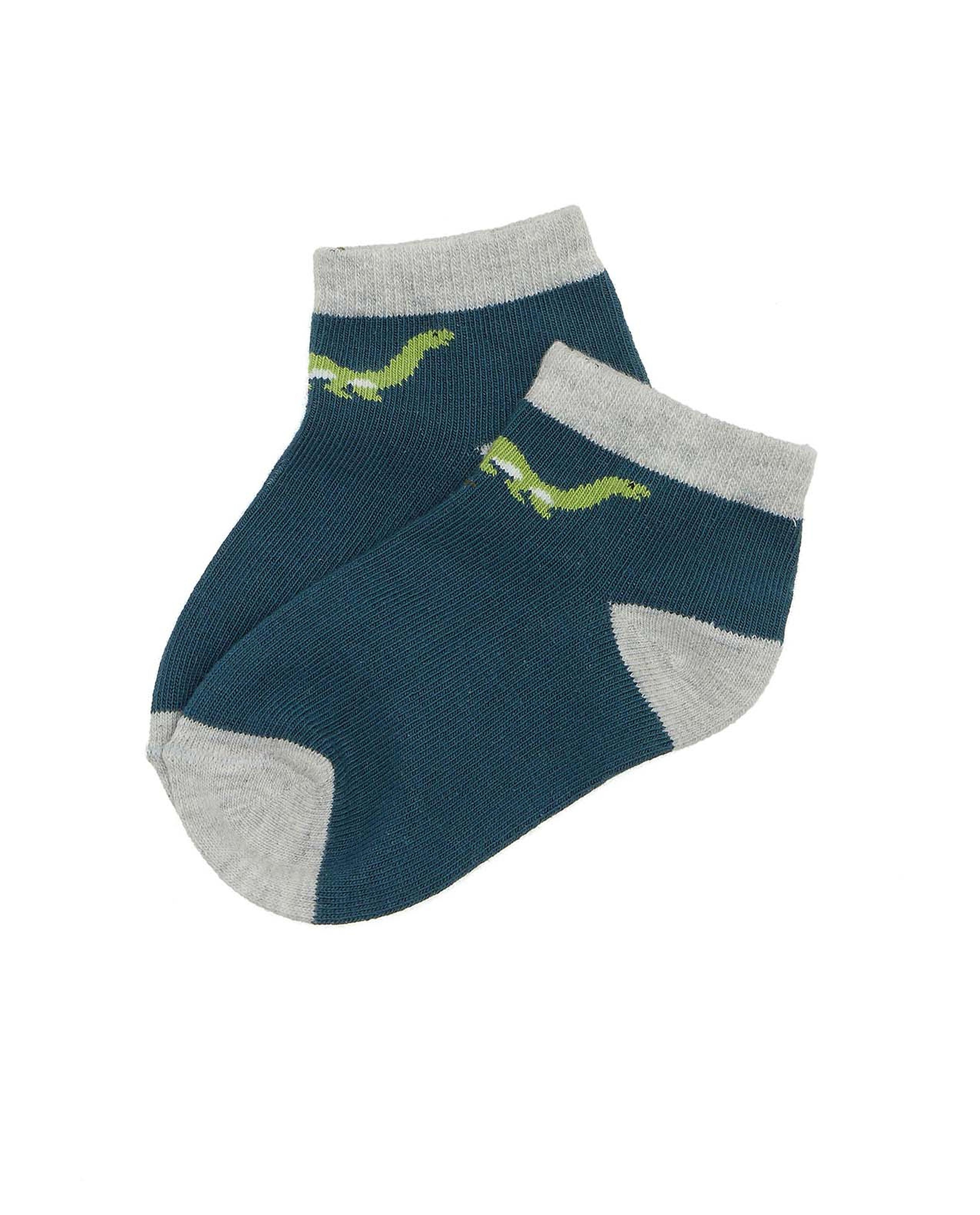 جوارب للكاحل بطبعة - 3 أزواج