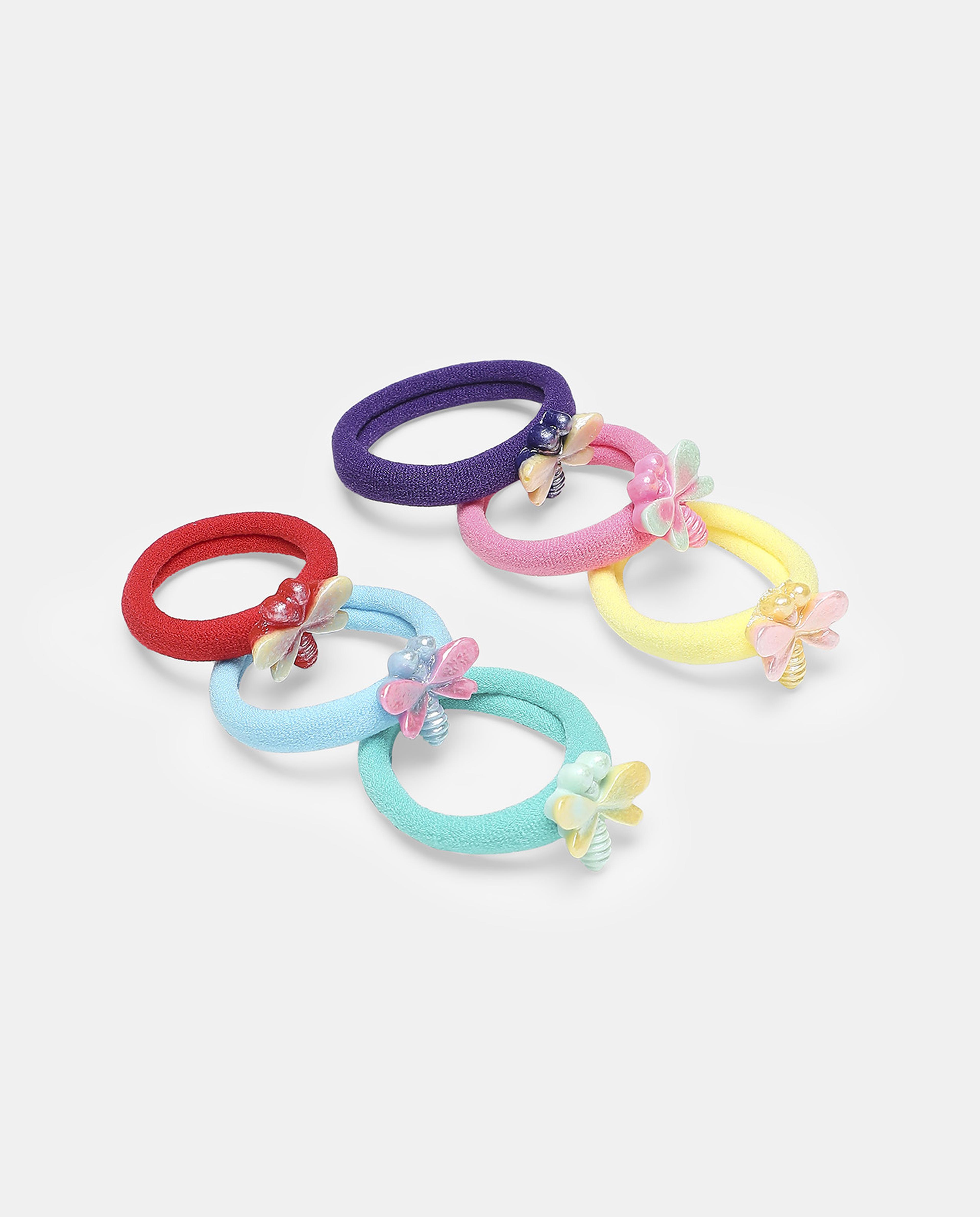 Pack Of 6 Kids Ponytail Hair Ties