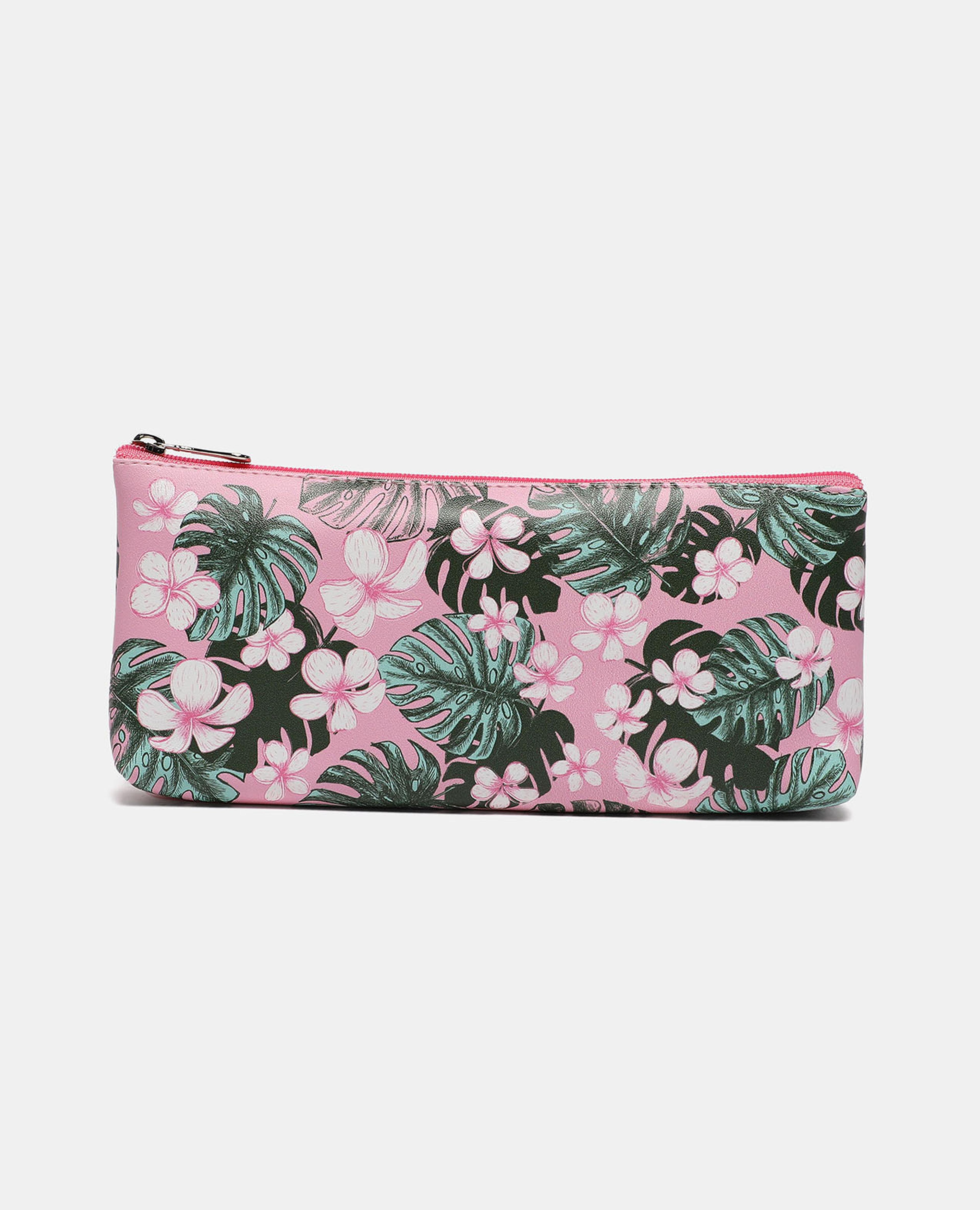 Floral Print Rectangle Pencil Pouch