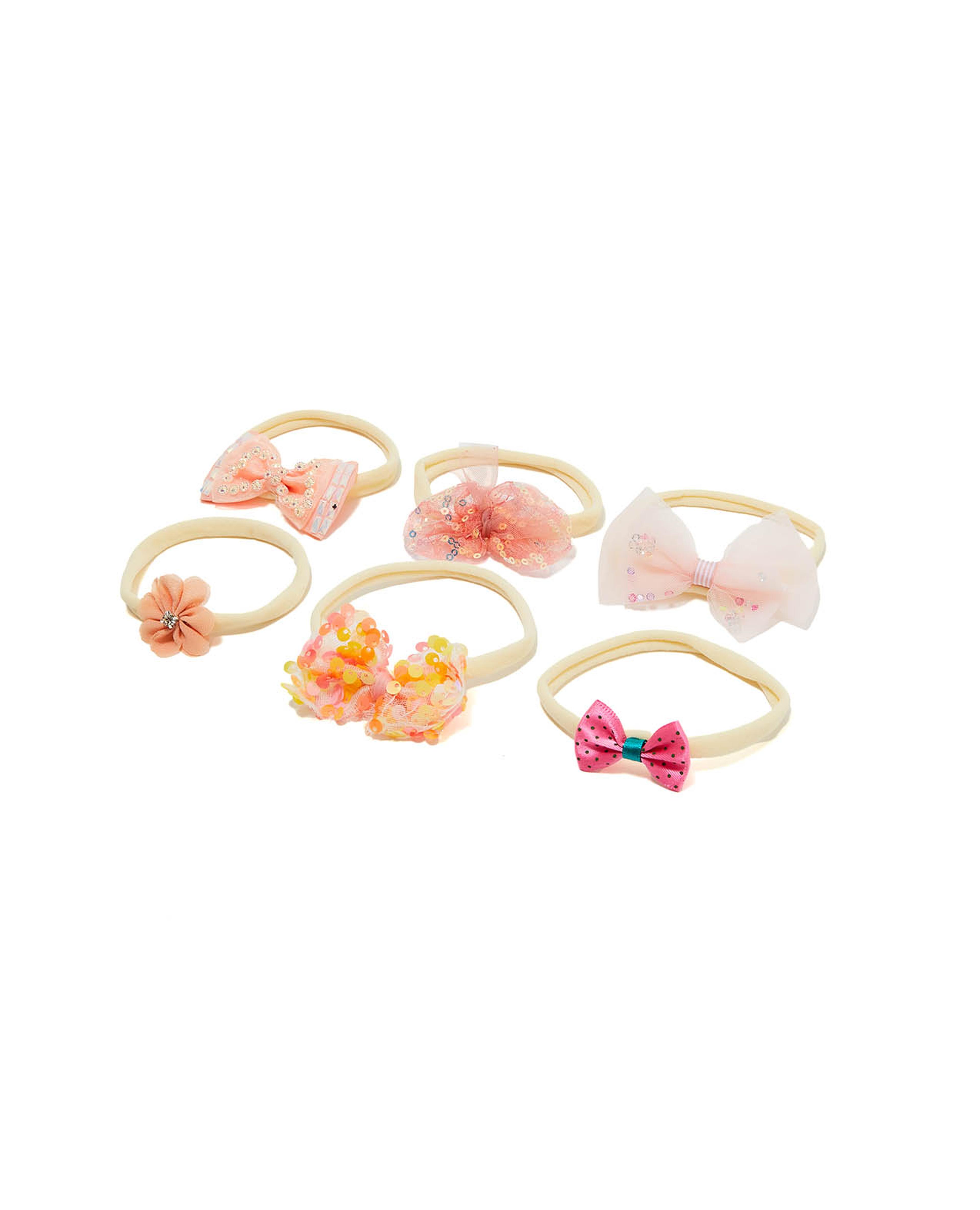 Pack of 6 Ponytail Hairbands