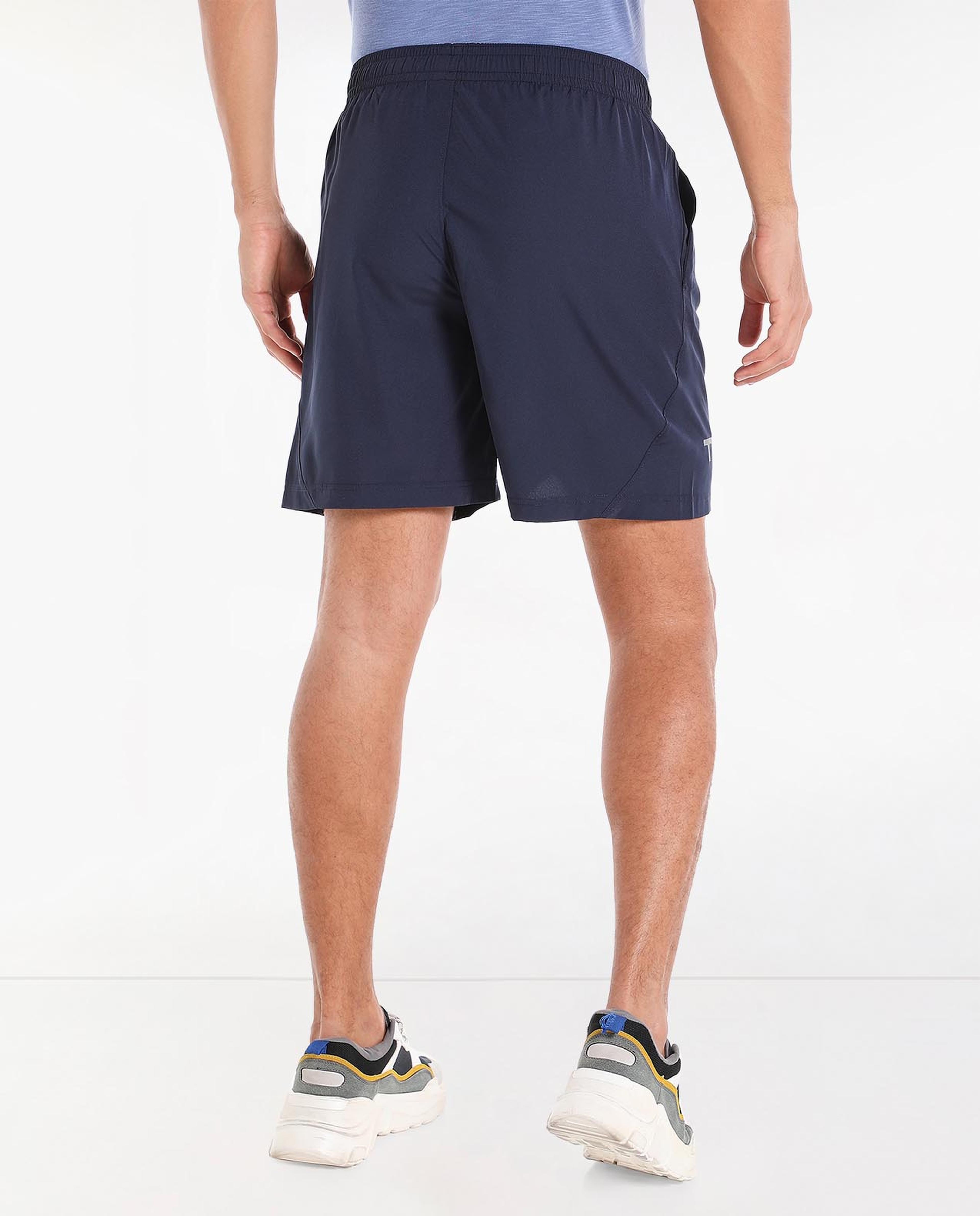 Printed Sports Shorts With Elasticated Waist