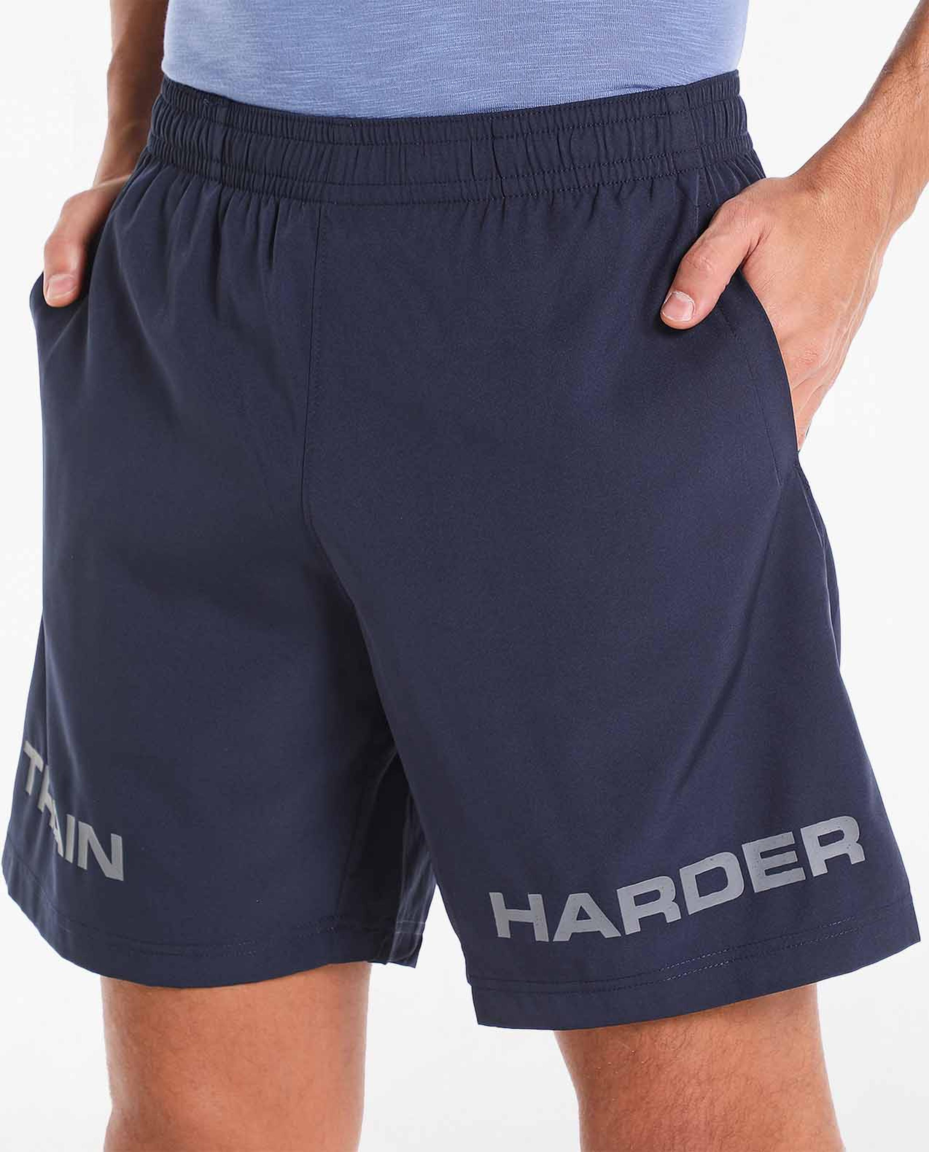 Printed Sports Shorts With Elasticated Waist