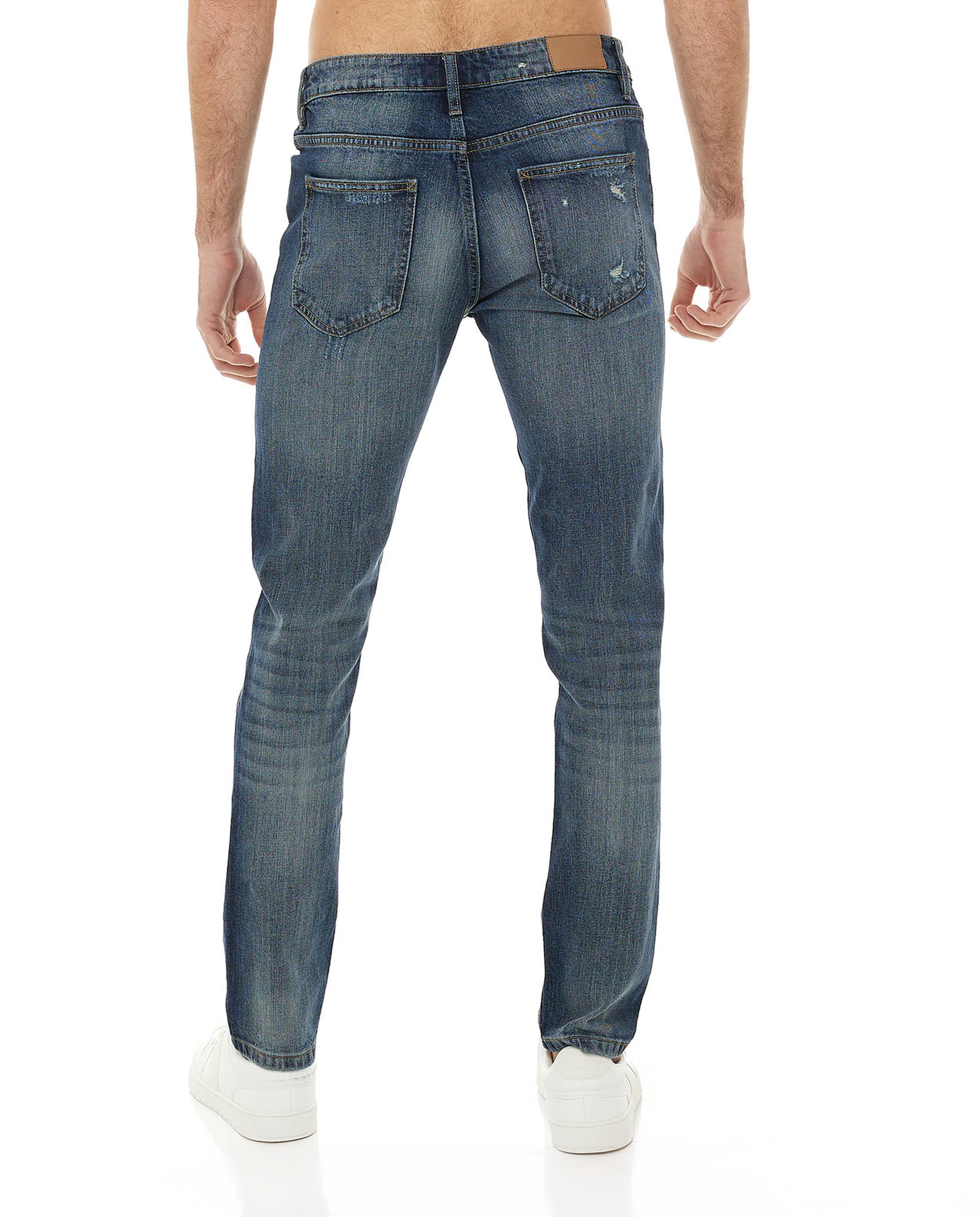 بنطلون جينز ممزق بأزرار