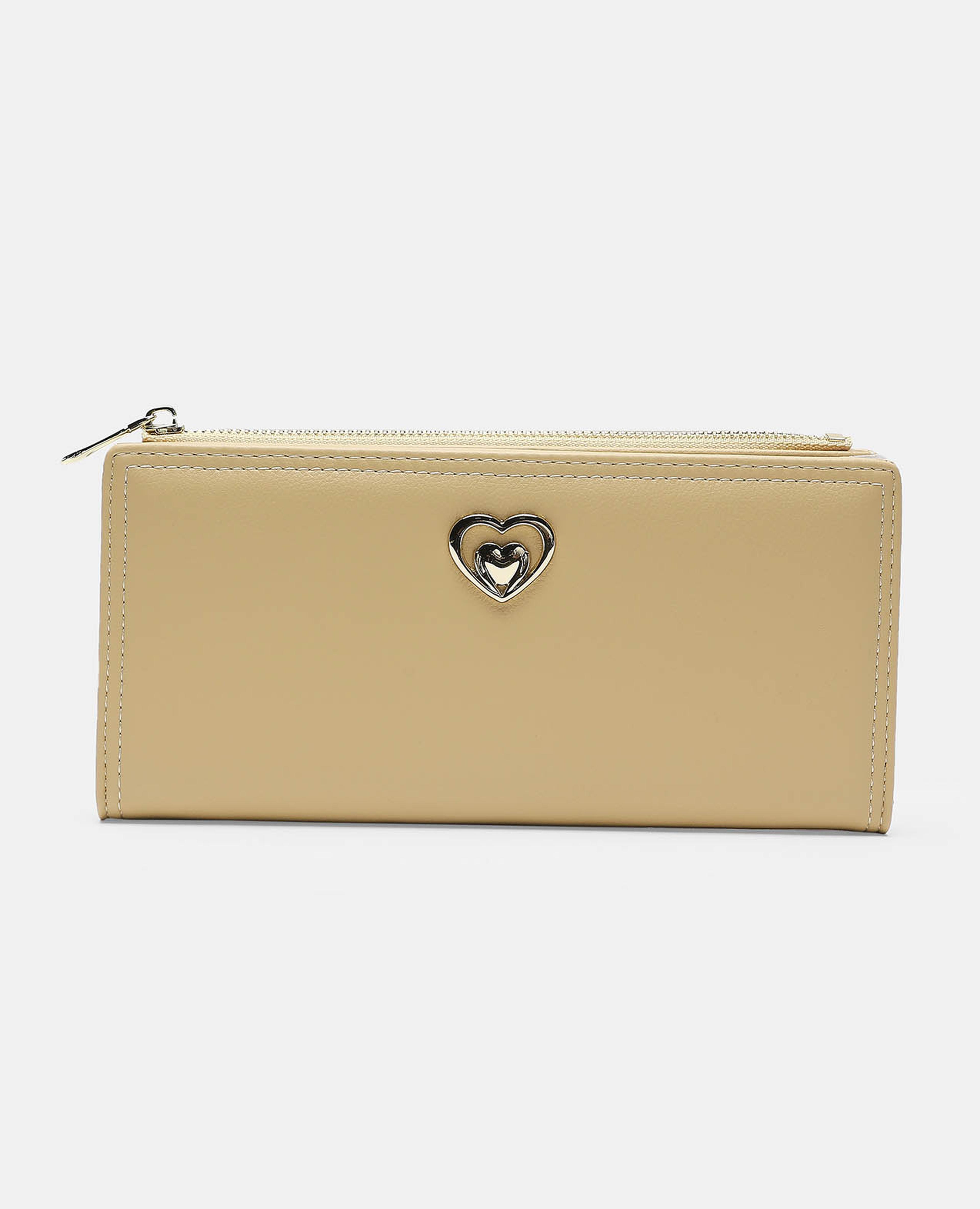 Solid Zip Around Wallet