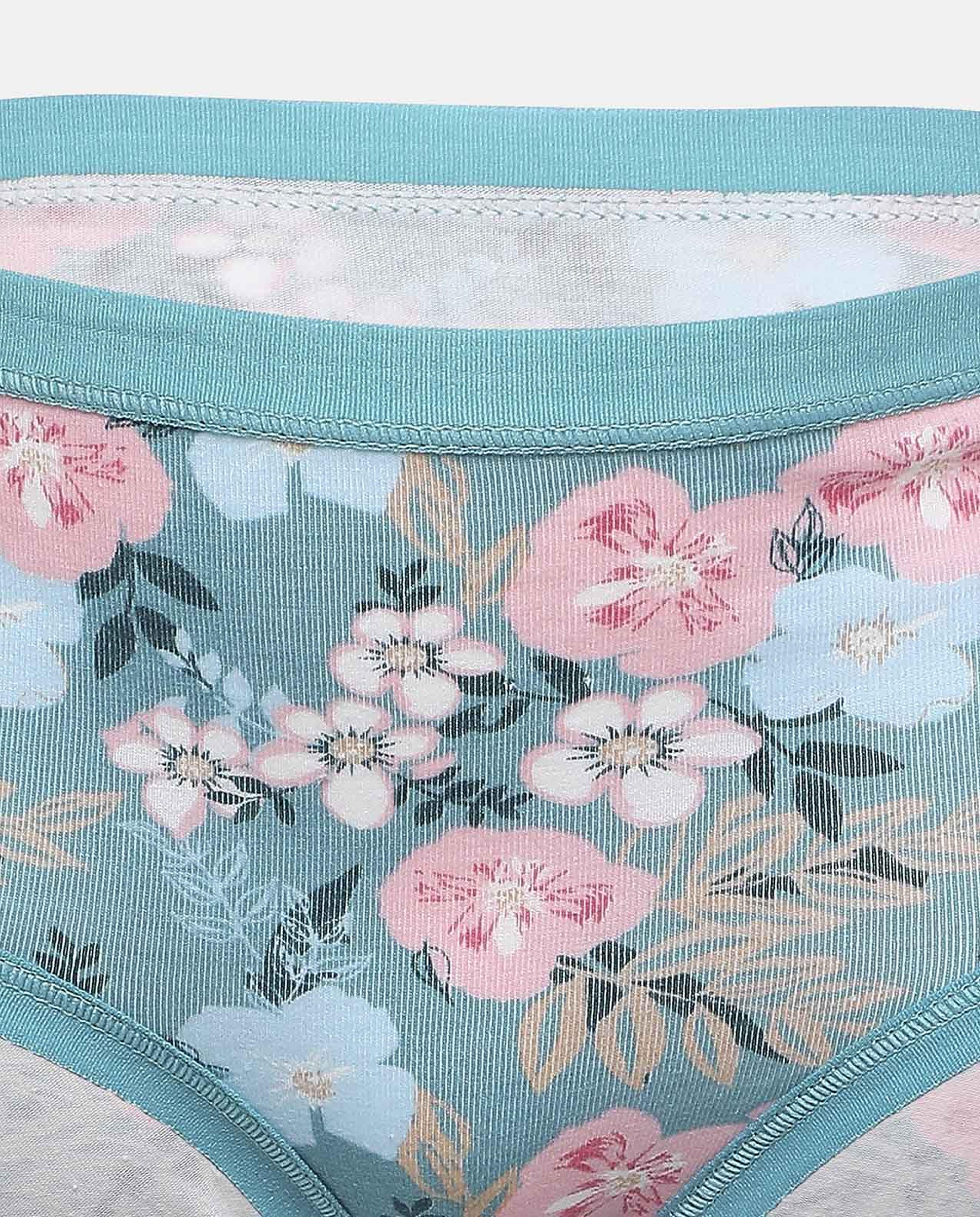 R&B Blue Pack Of 3 High Waist Briefs