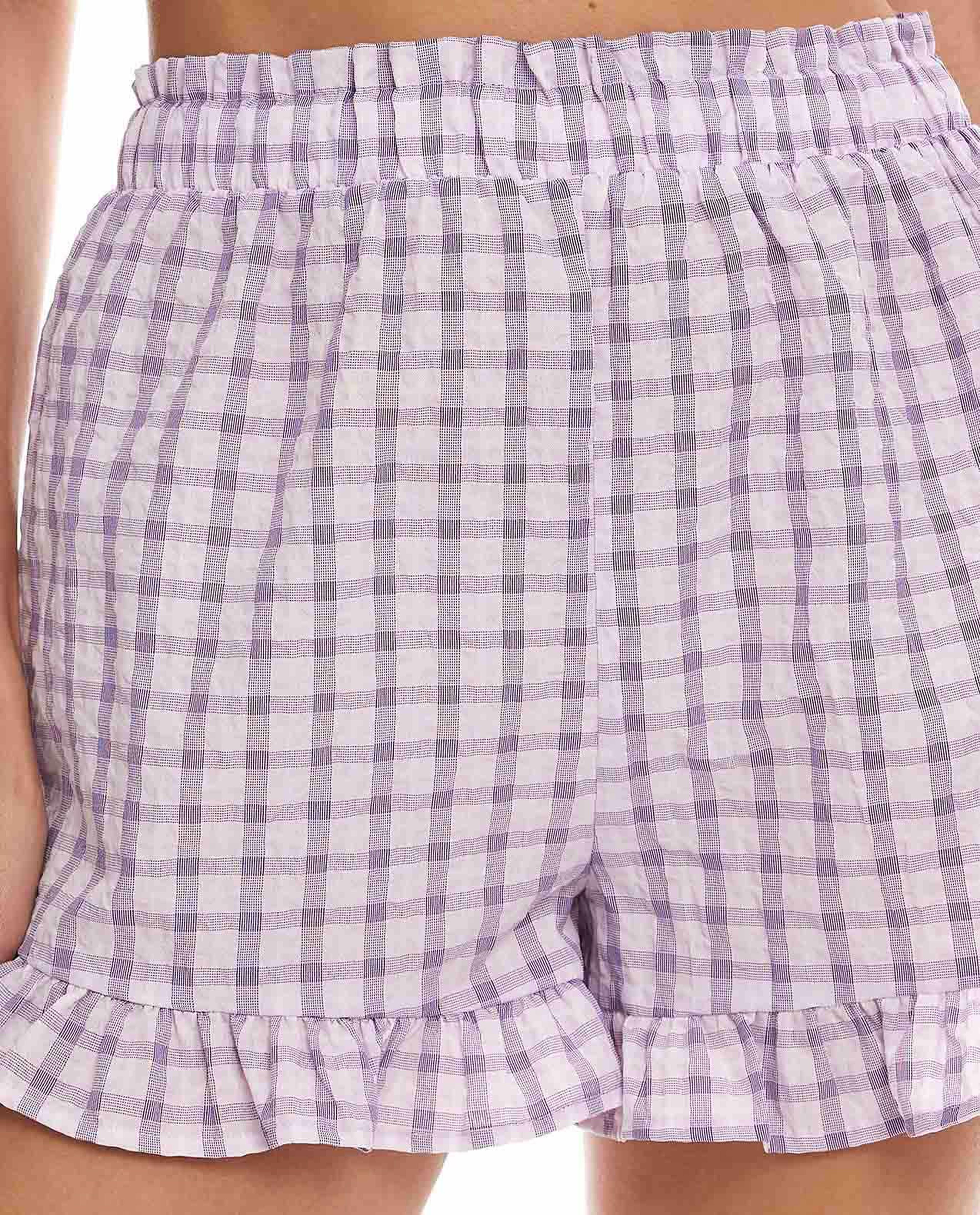 شورت منقوش بخصر مطاطي