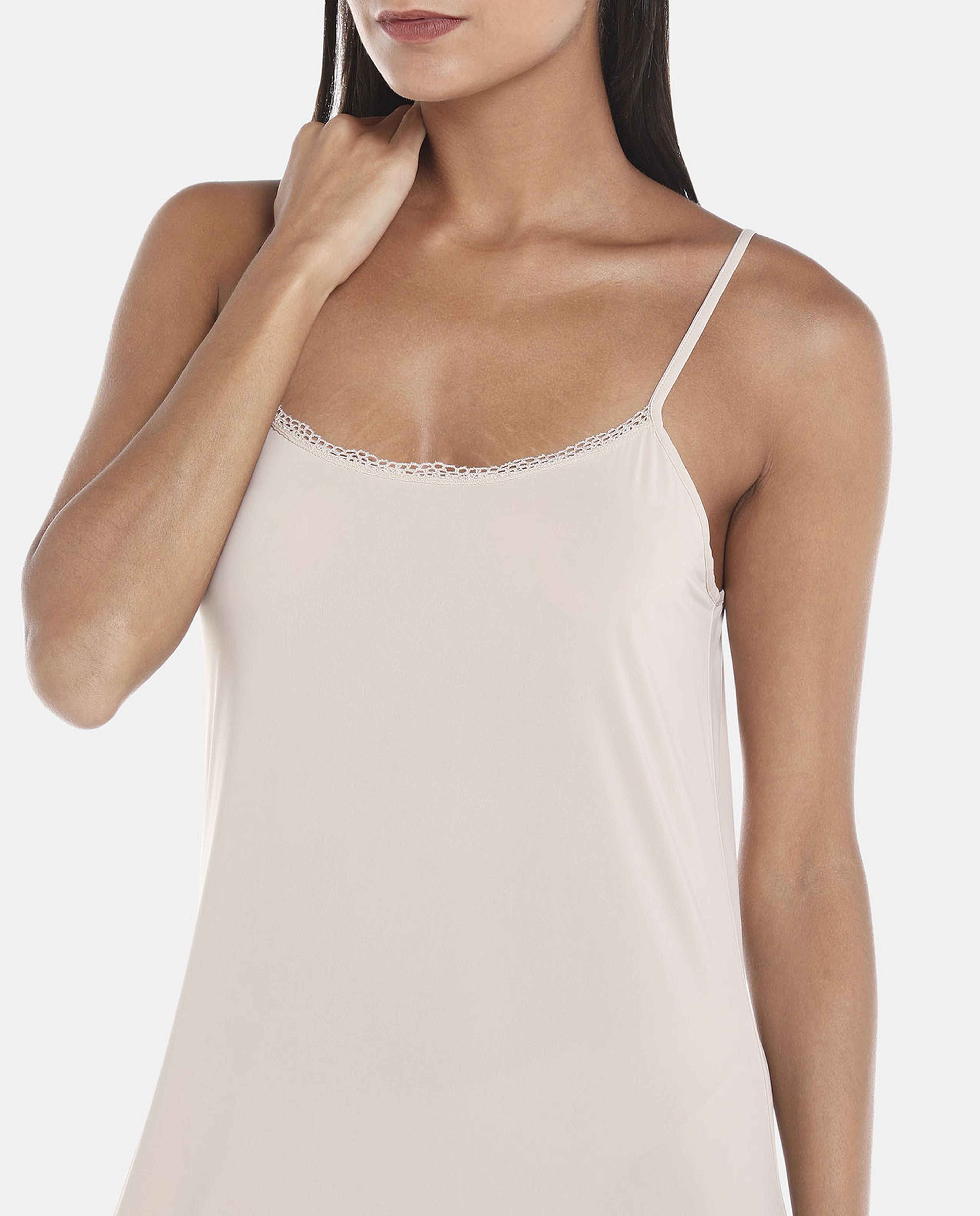 R&B Nude Solid Cami Maxi Dress