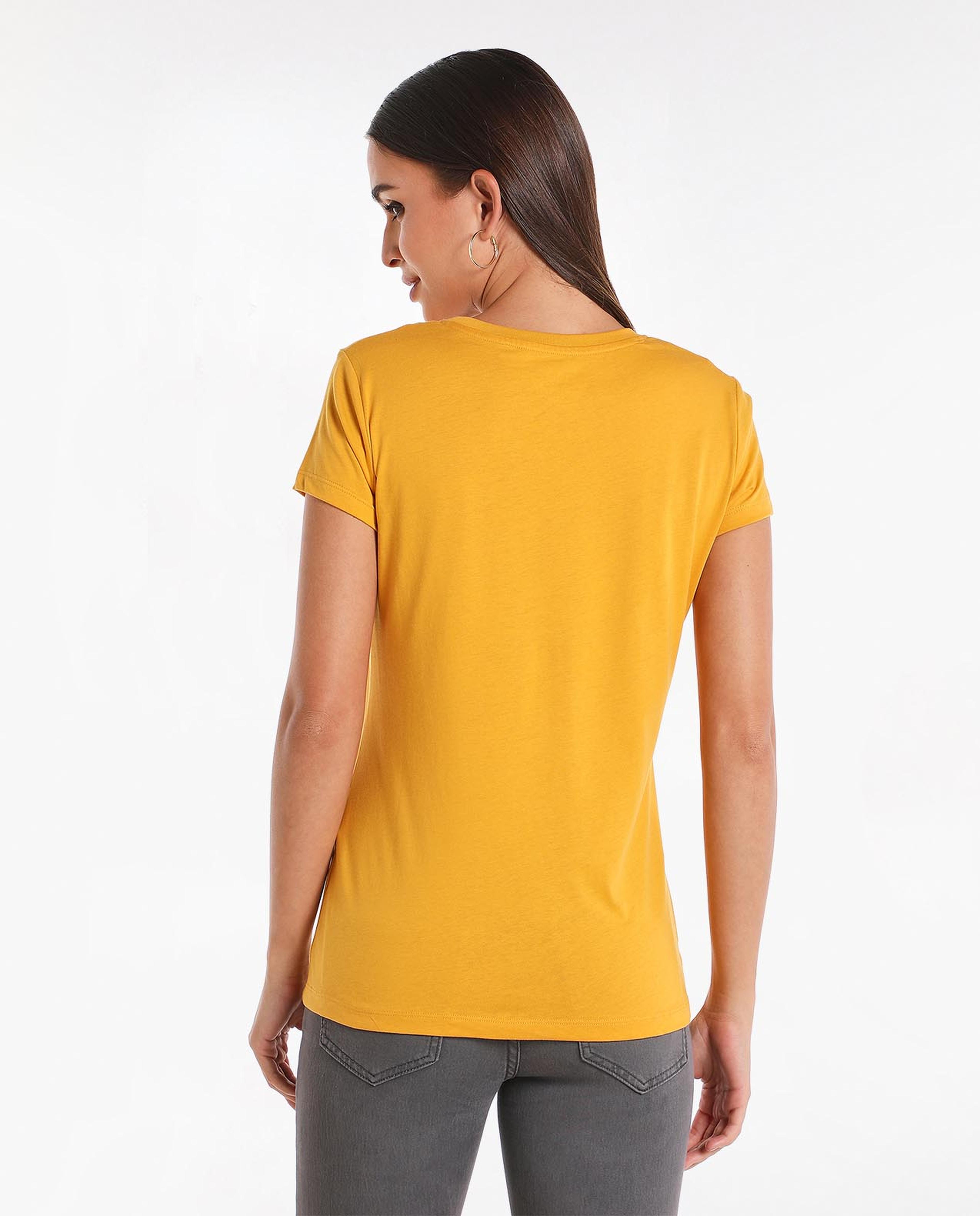 Casual Printed T-Shirt With Round Neck And Short Sleeves