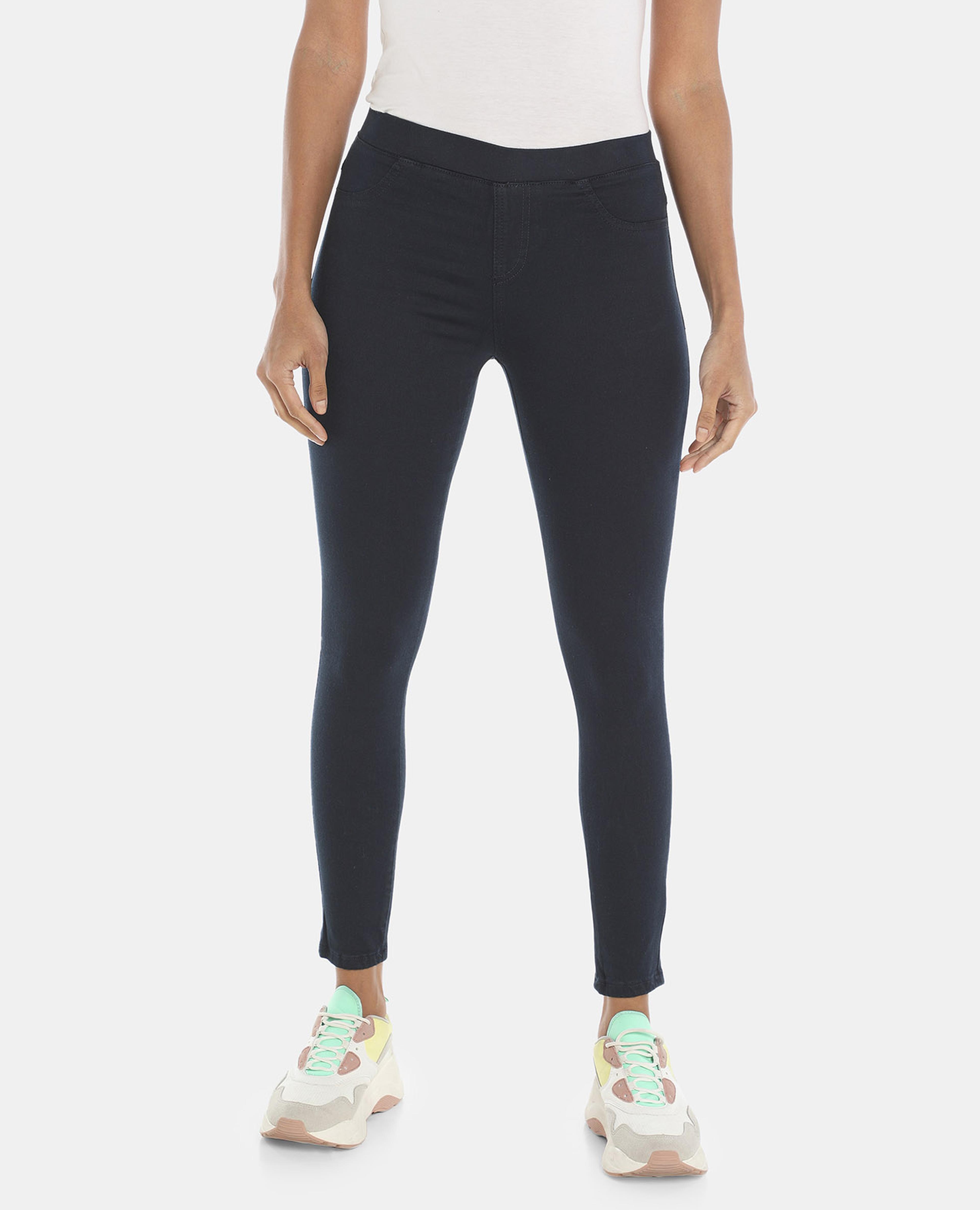 Navy Blue High Rise Skinny Fit Jeggings