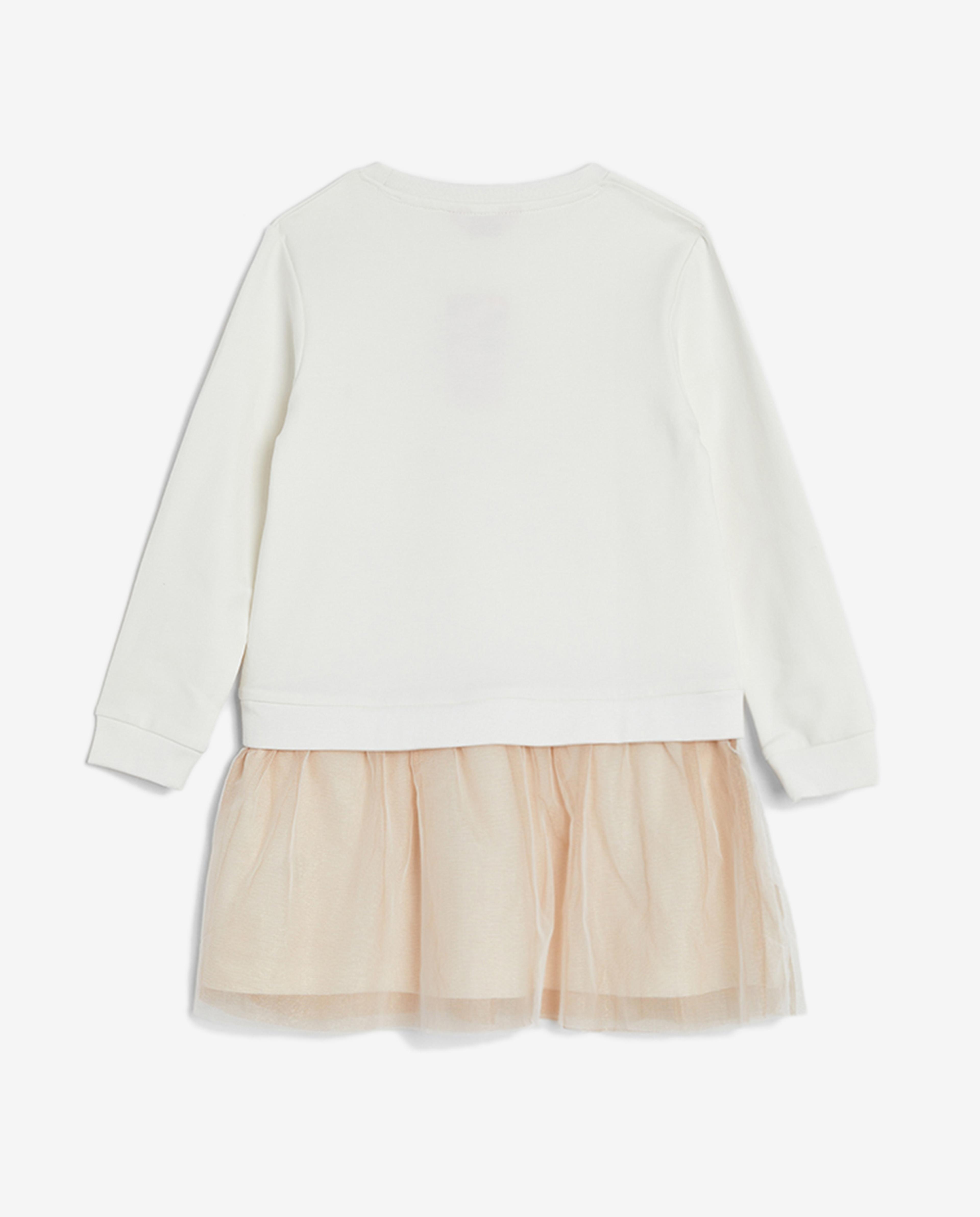 فستان بلون عاجي من