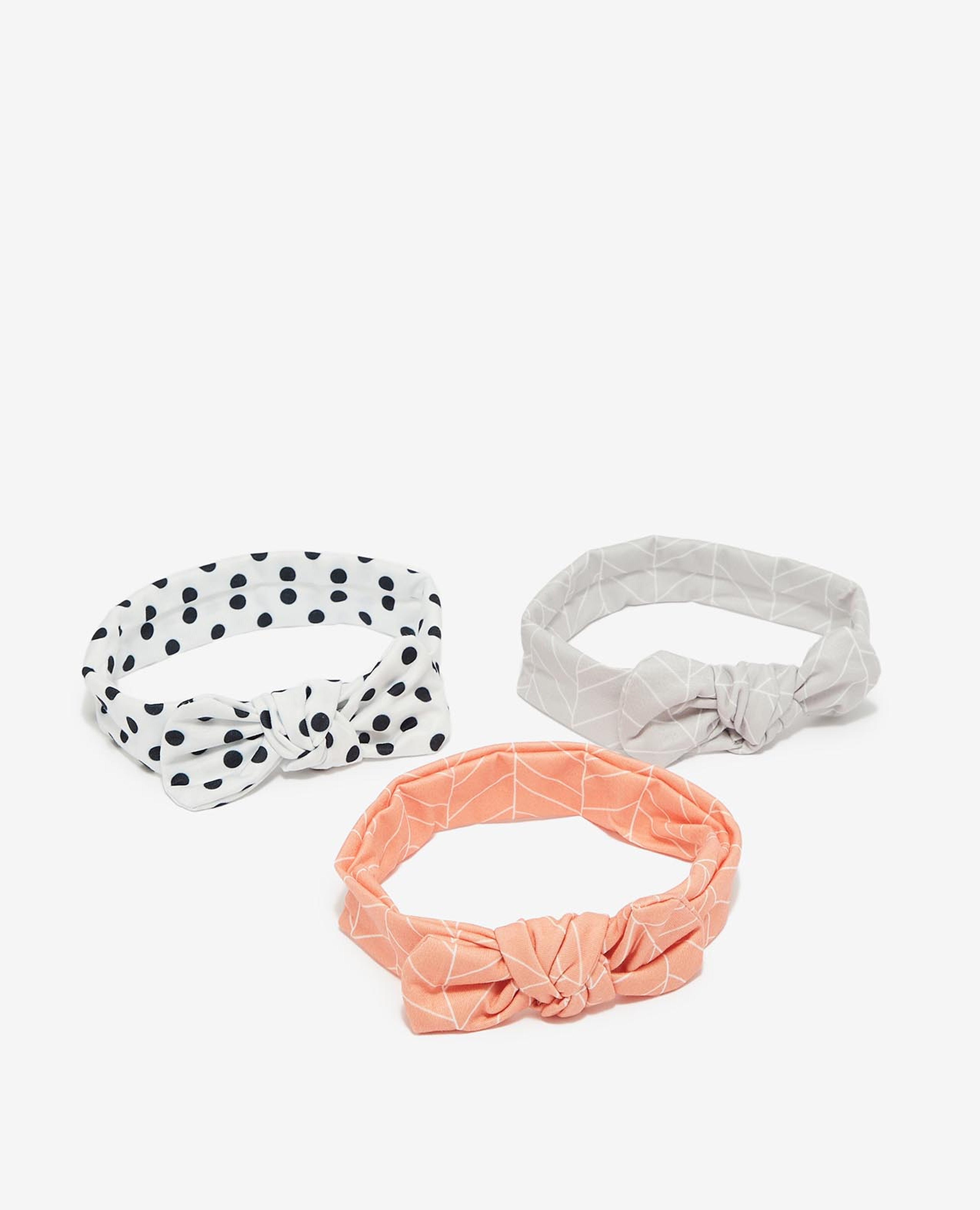 Multi-Colored Girl's Knotted Headband 3Pcs