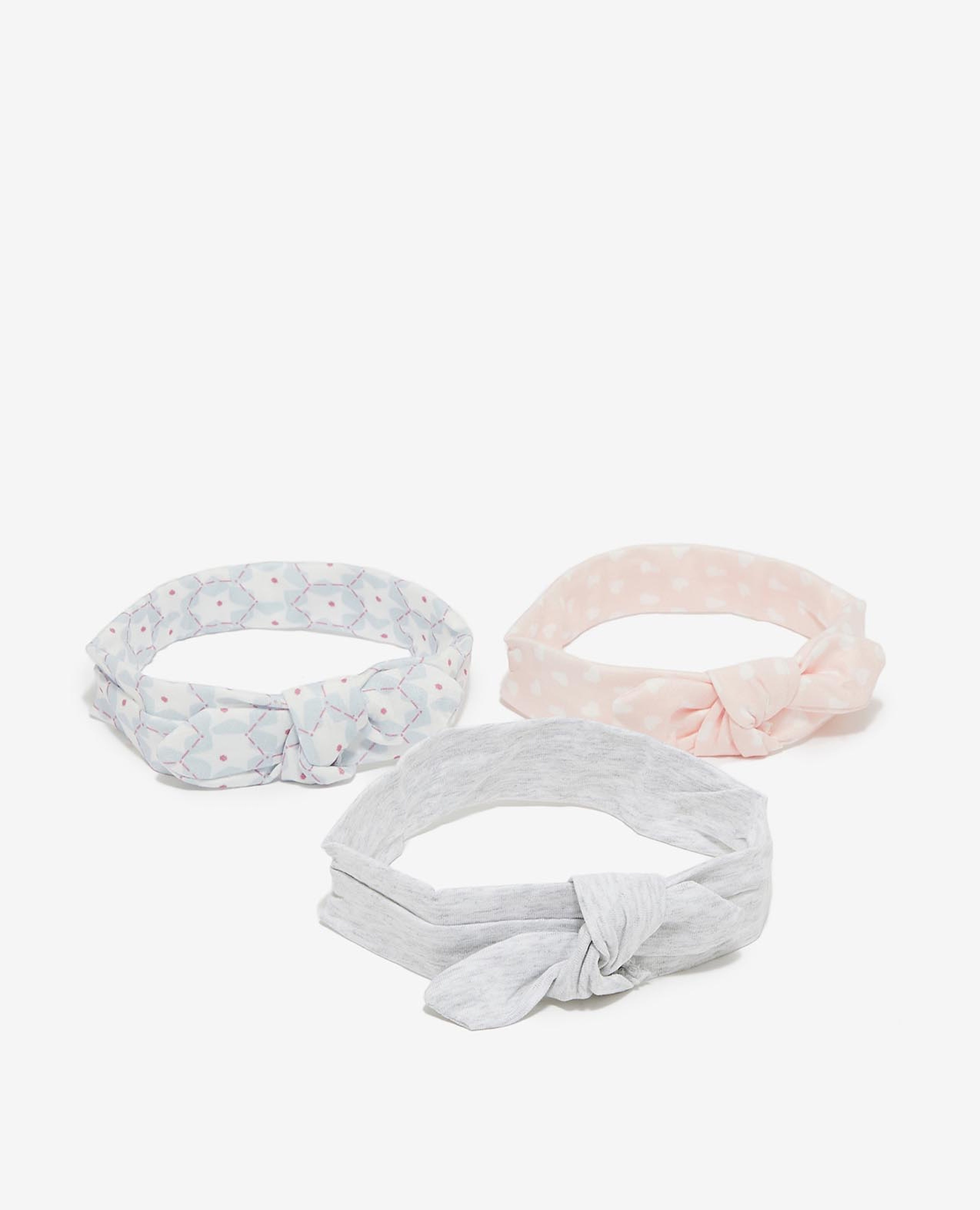 Multi-Colored Girl's Knotted Headband 3Pcs