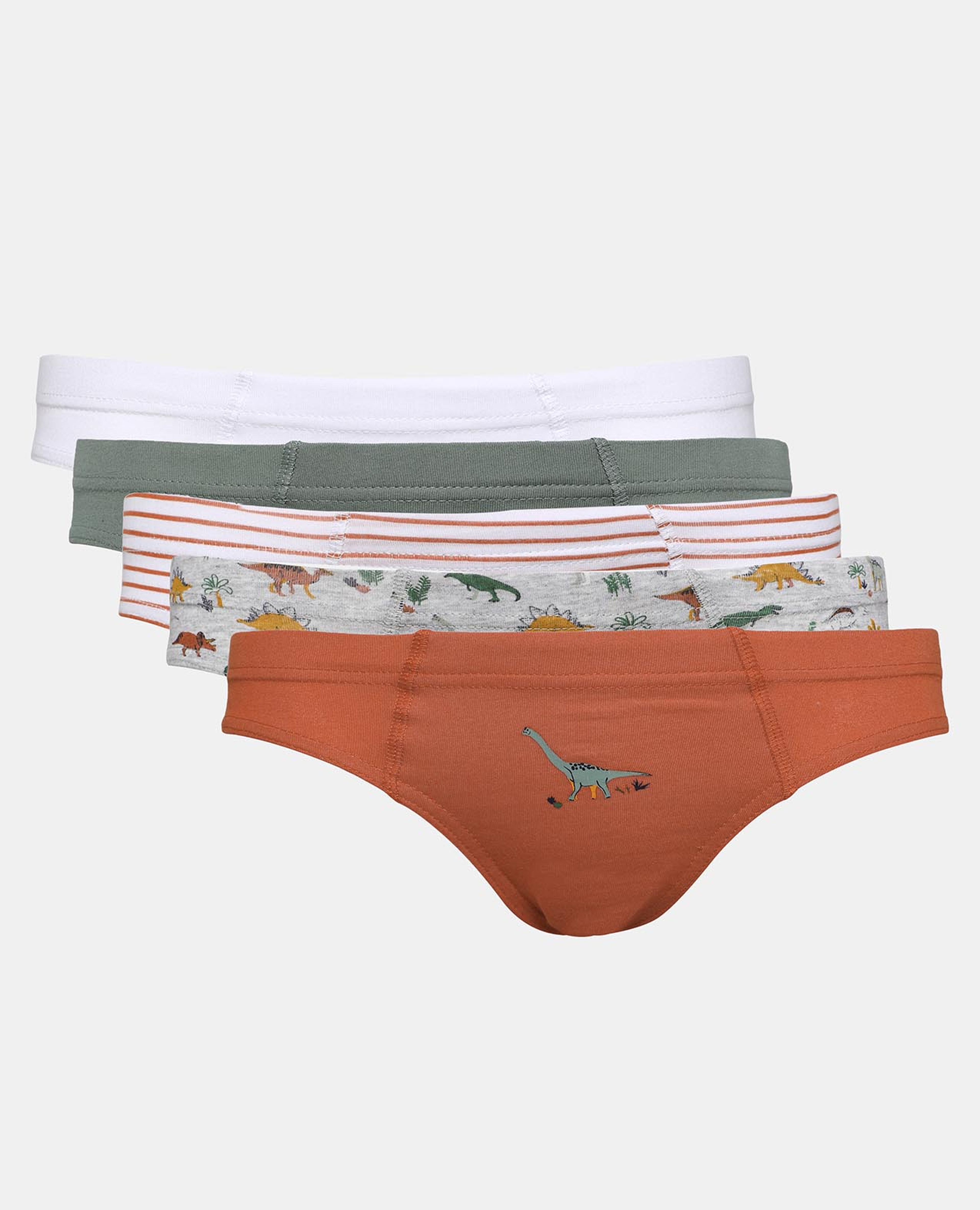 Multi-Colored 5-Pack Assorted Prints Inner Briefs