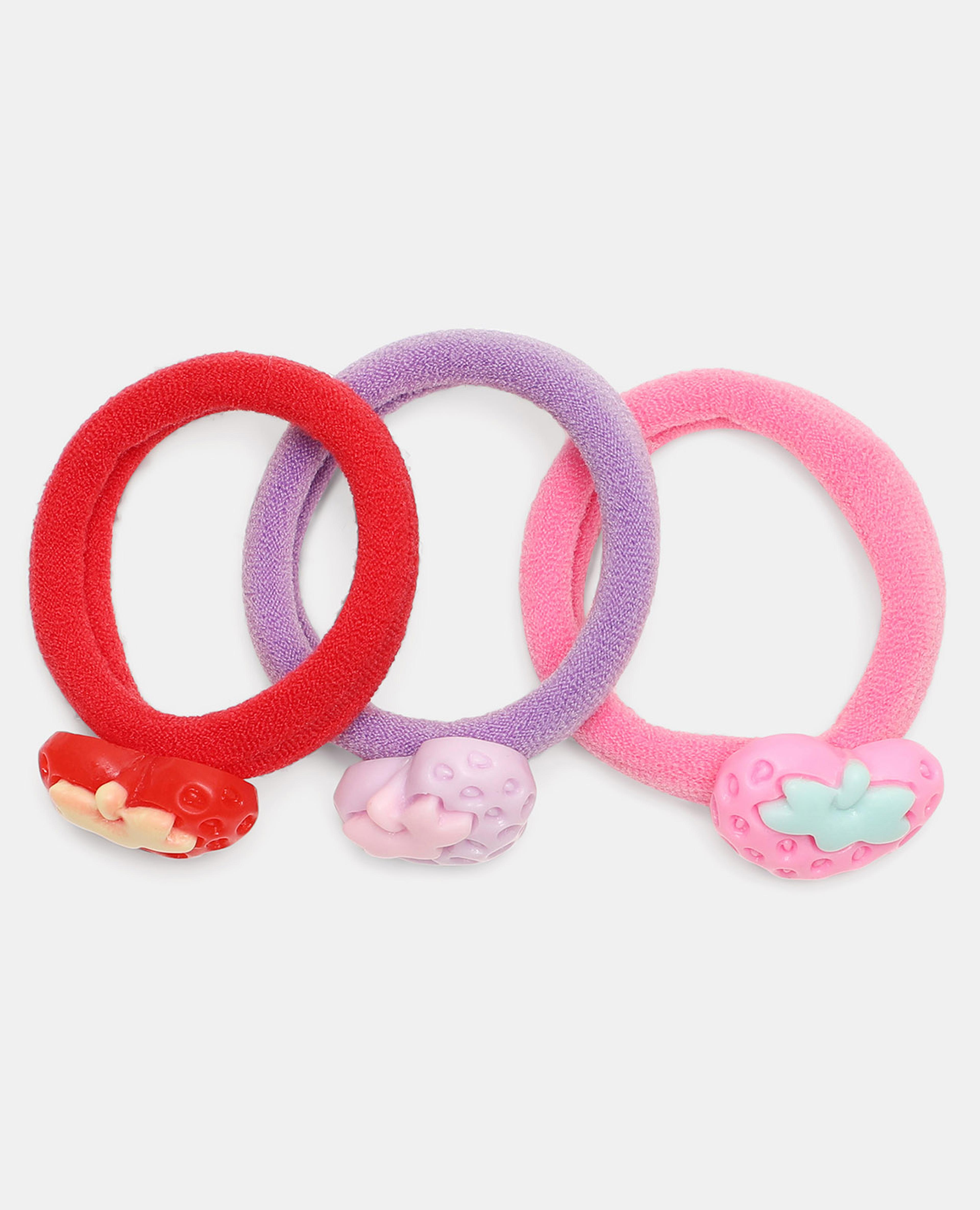Multi Girls Ponytail Holders 6pcs