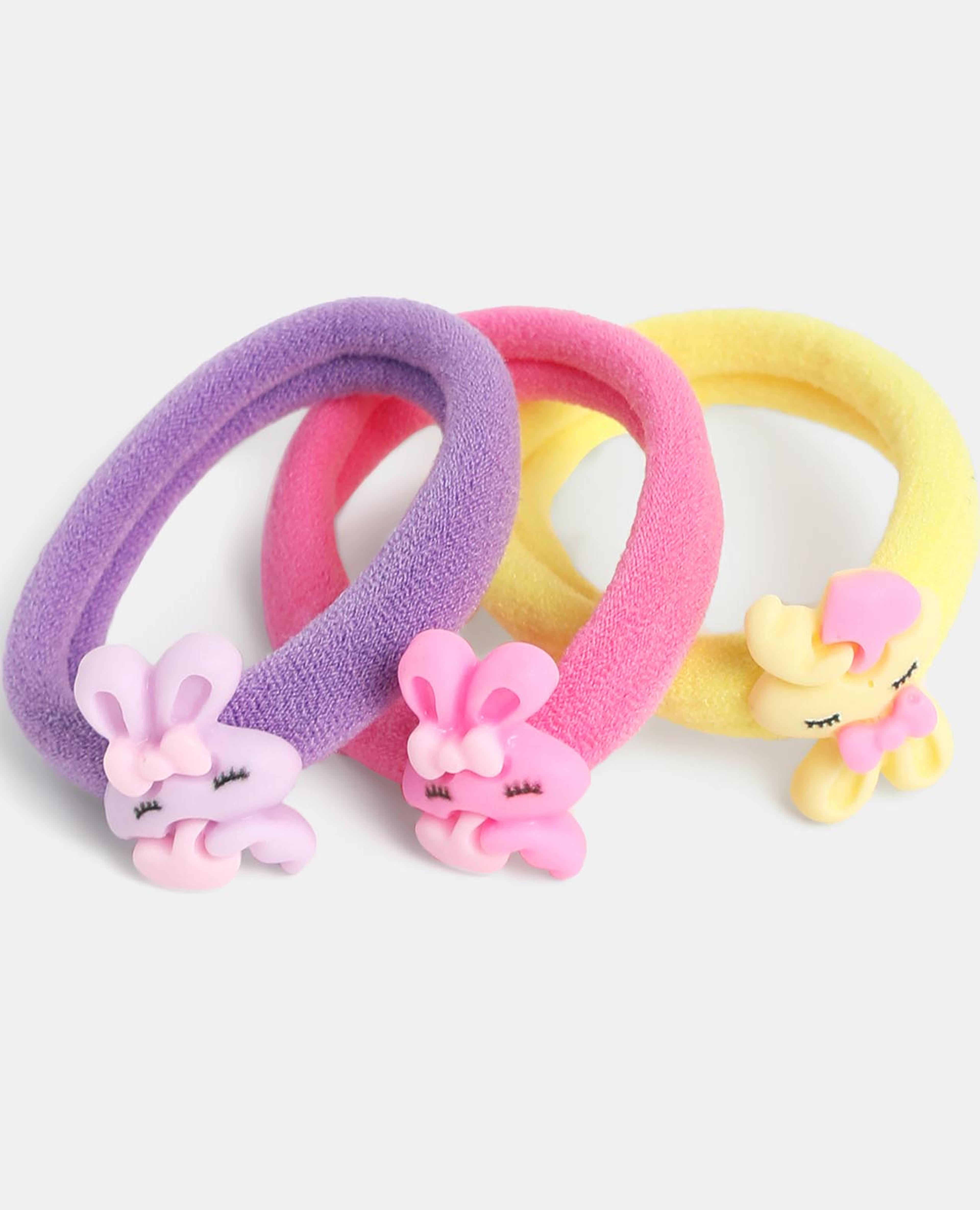 Multi Girls Ponytail Holders 6pcs