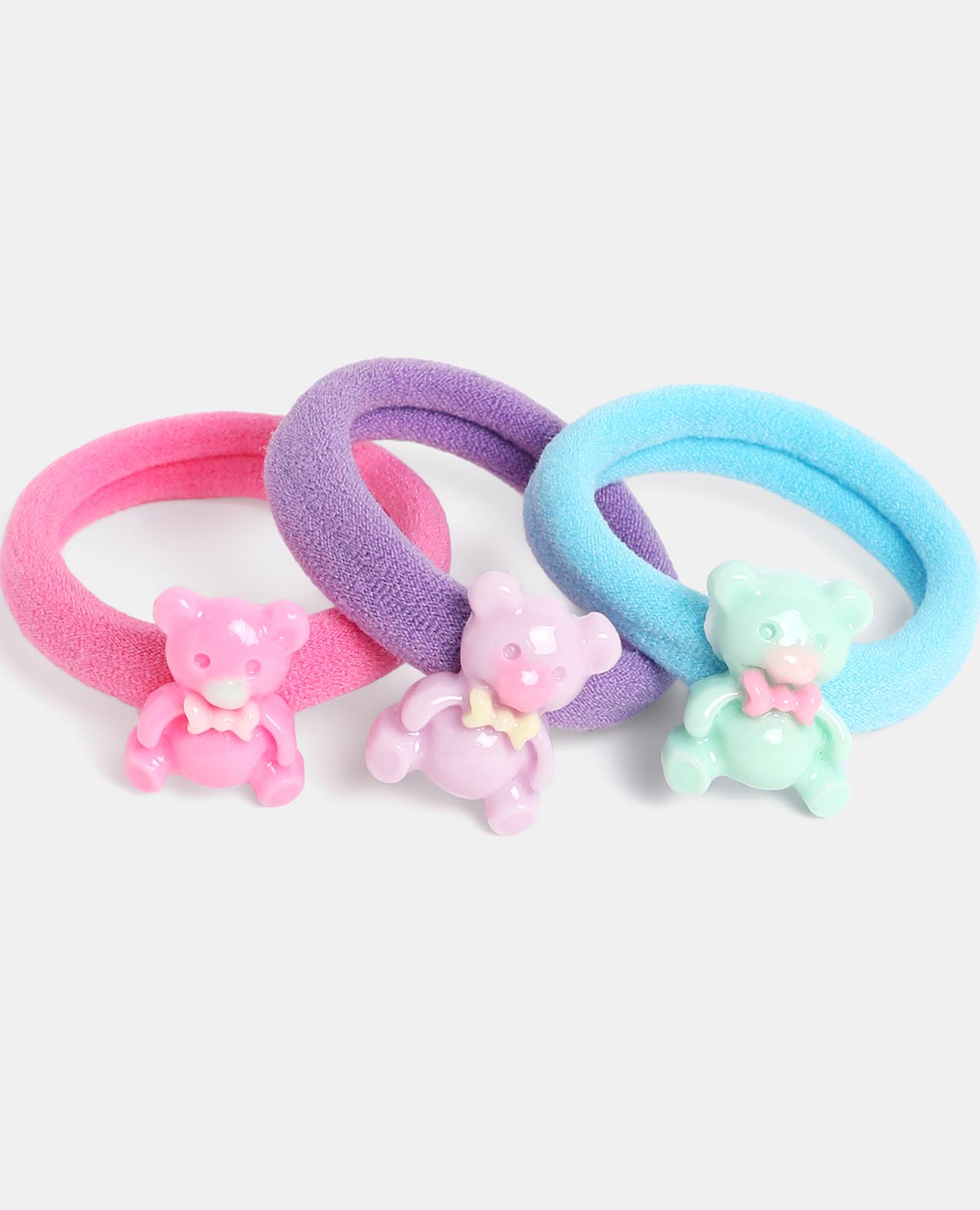 Multi Girls Ponytail Holders 6pcs