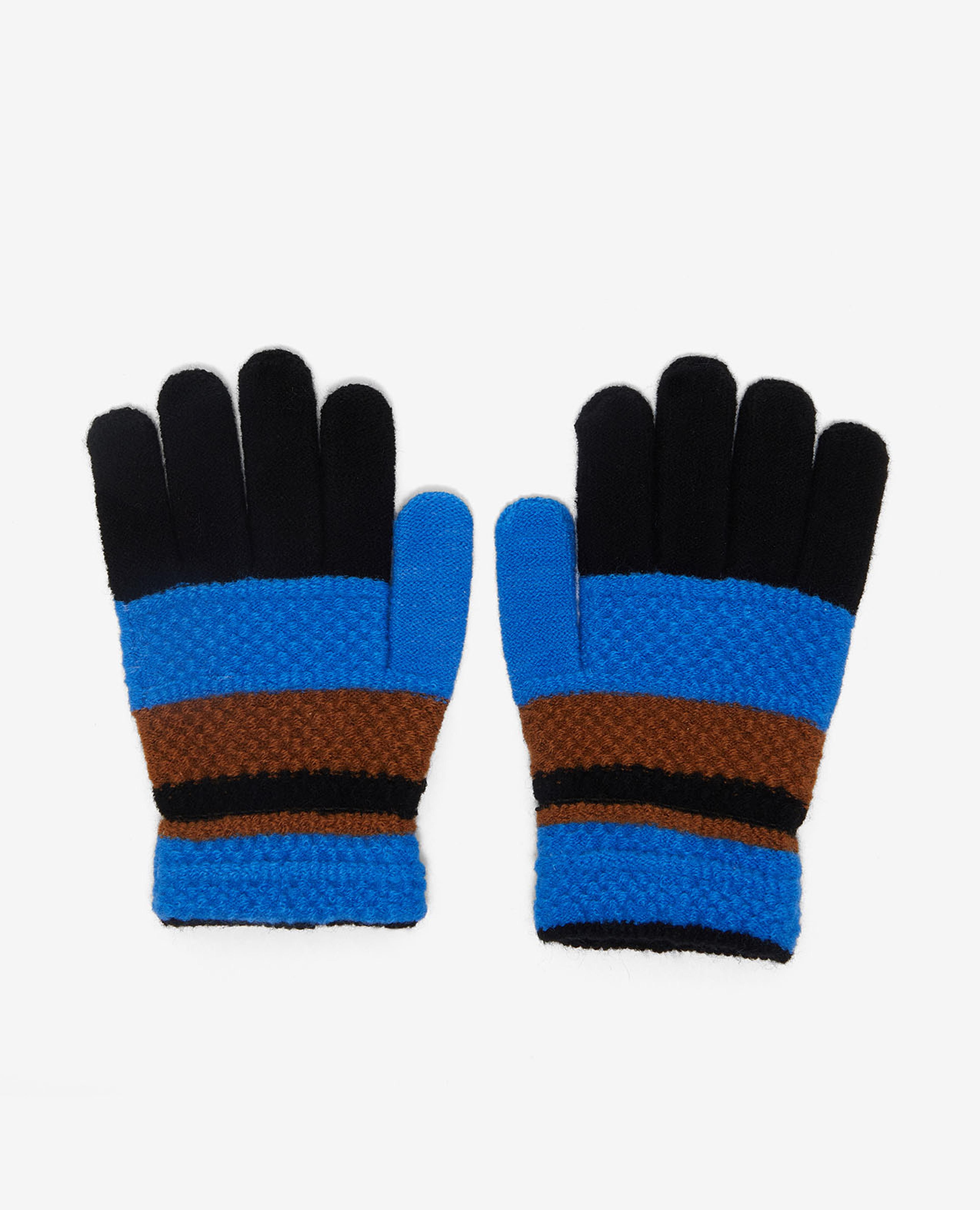 Striped Knitted Solid Gloves