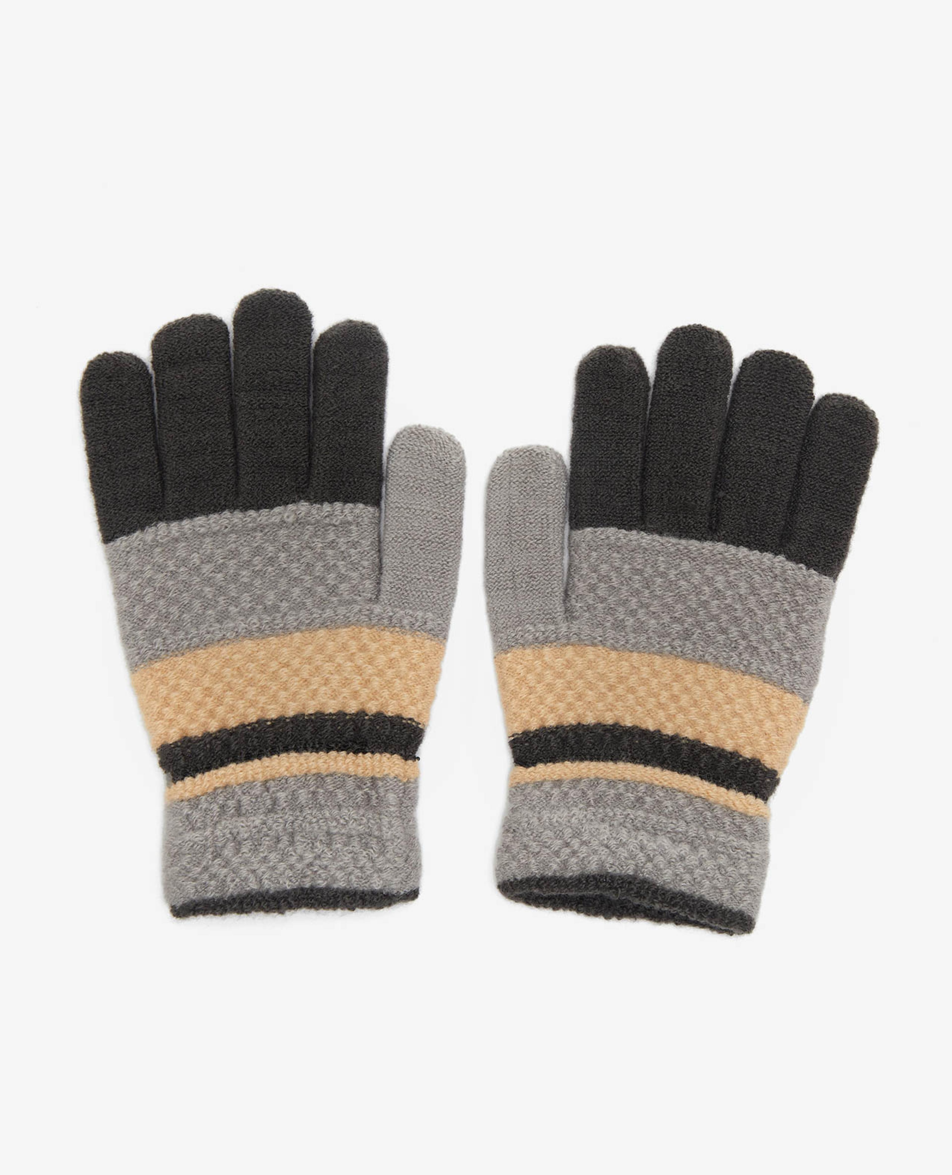 Color Block Knitted Gloves