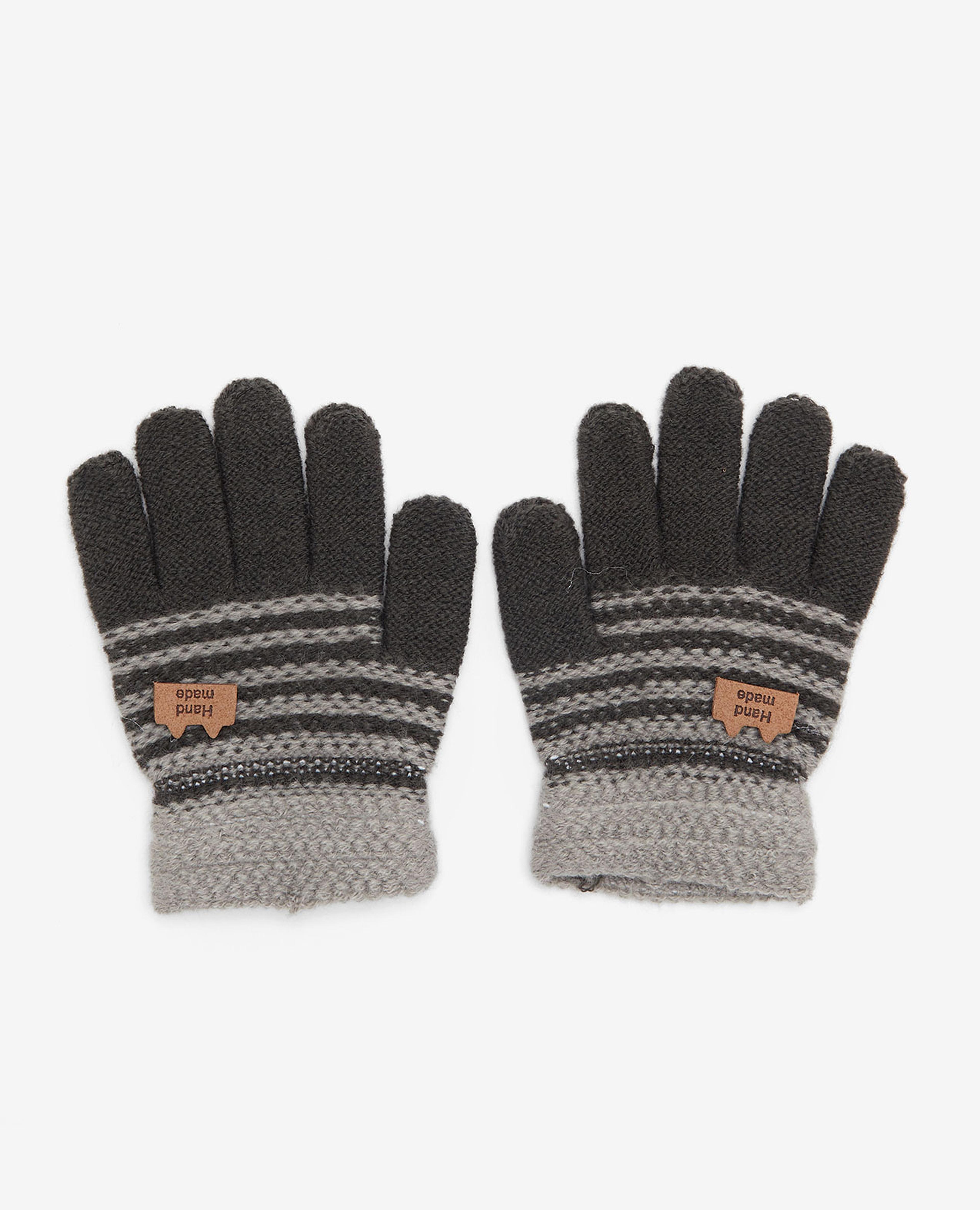Striped Knitted Gloves