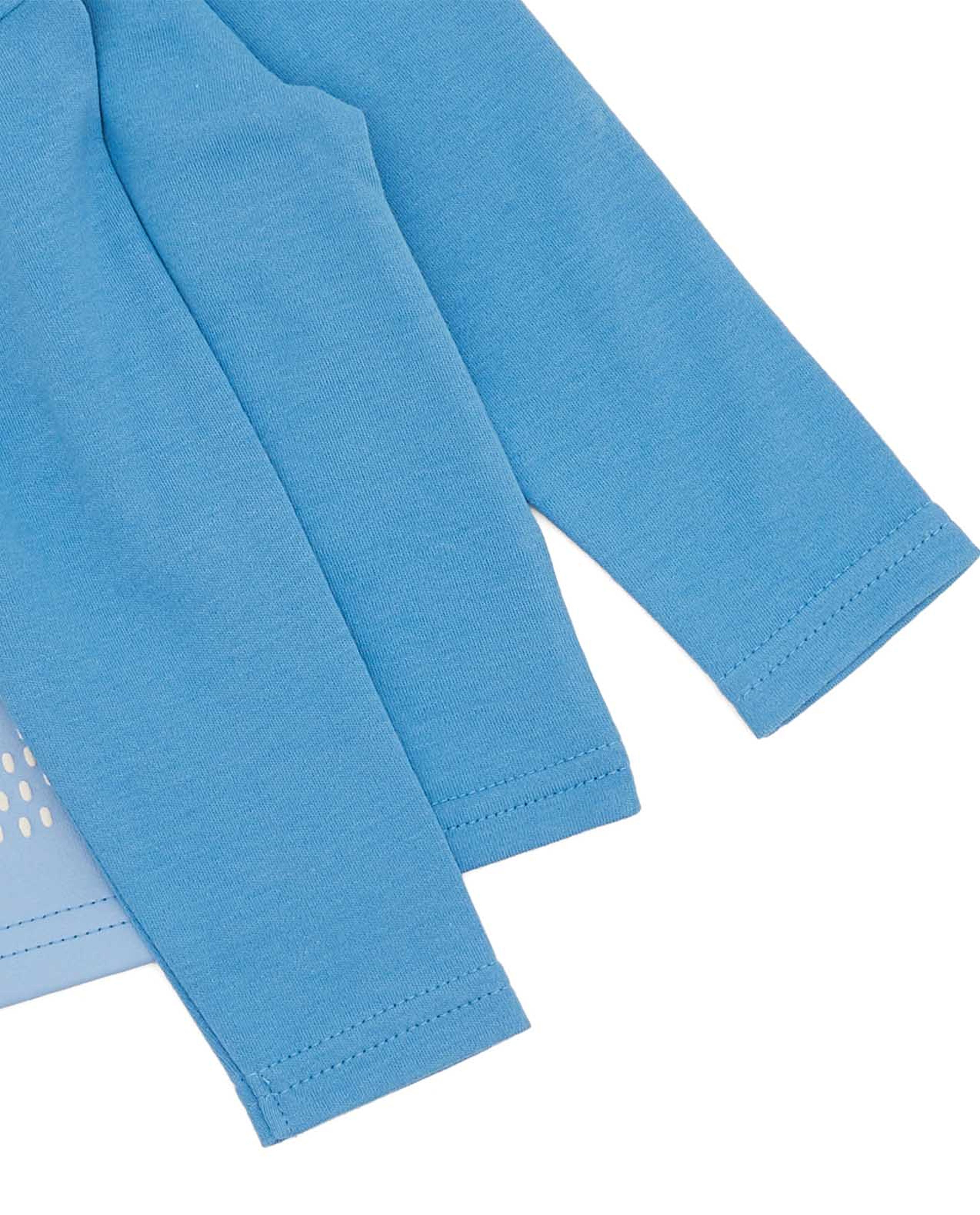 Printed T-Shirt with Crew Neck and Long Sleeves