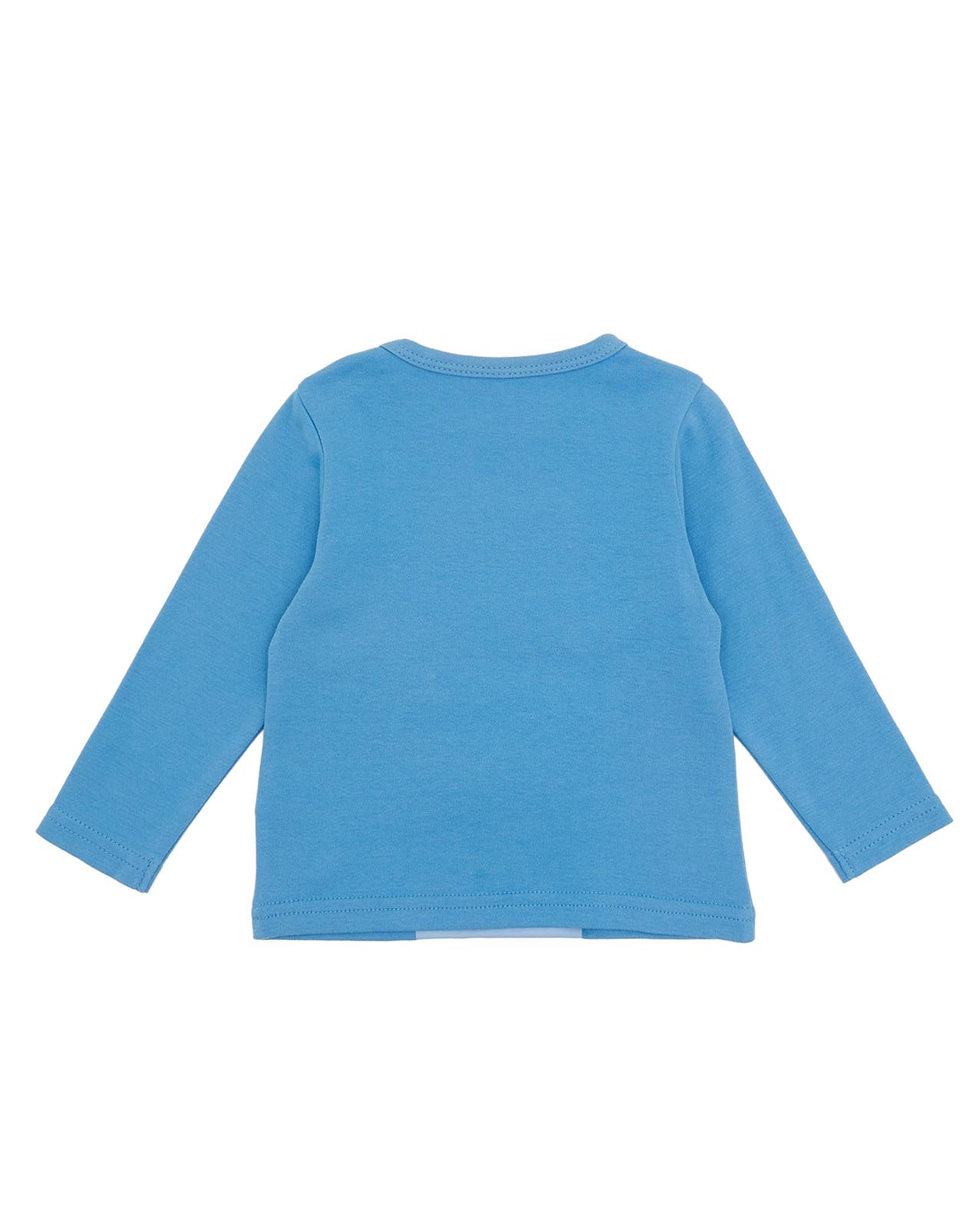 Printed T-Shirt with Crew Neck and Long Sleeves