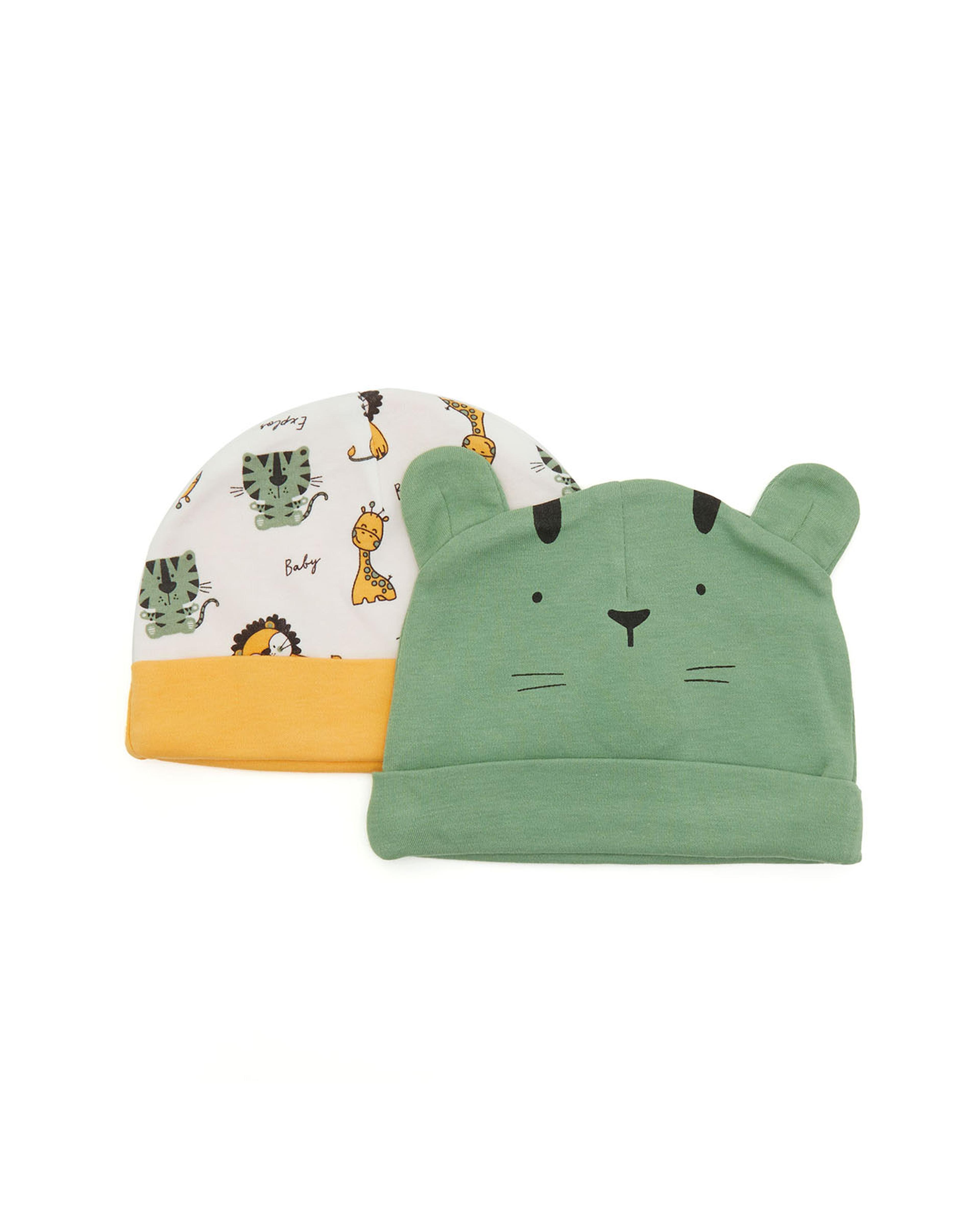 Pack of 2 Printed Caps