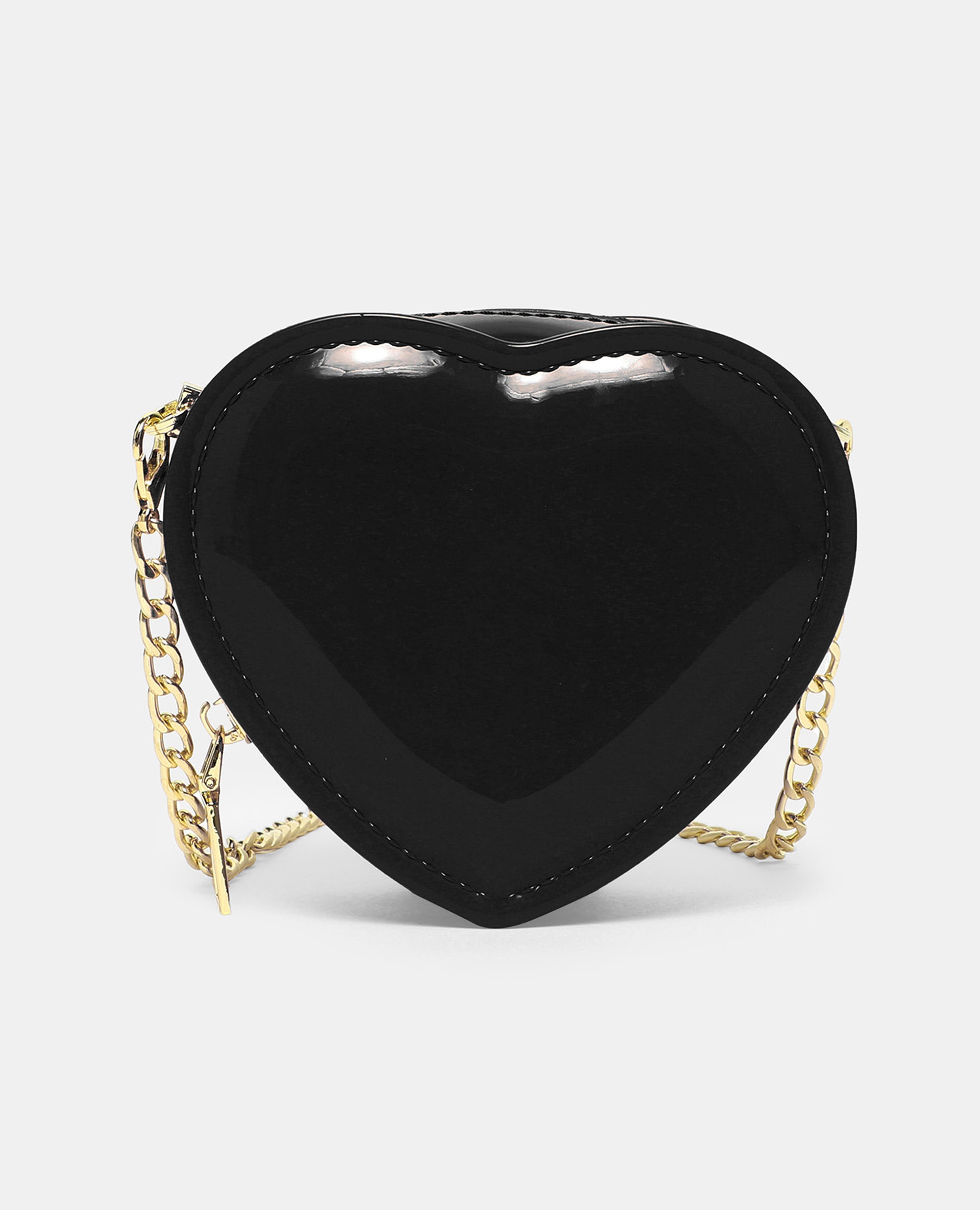 Solid Heart Shaped Sling Bag