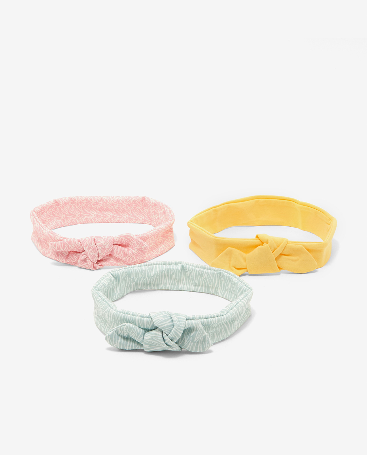 Pack of 3 Printed and Solid Headbands