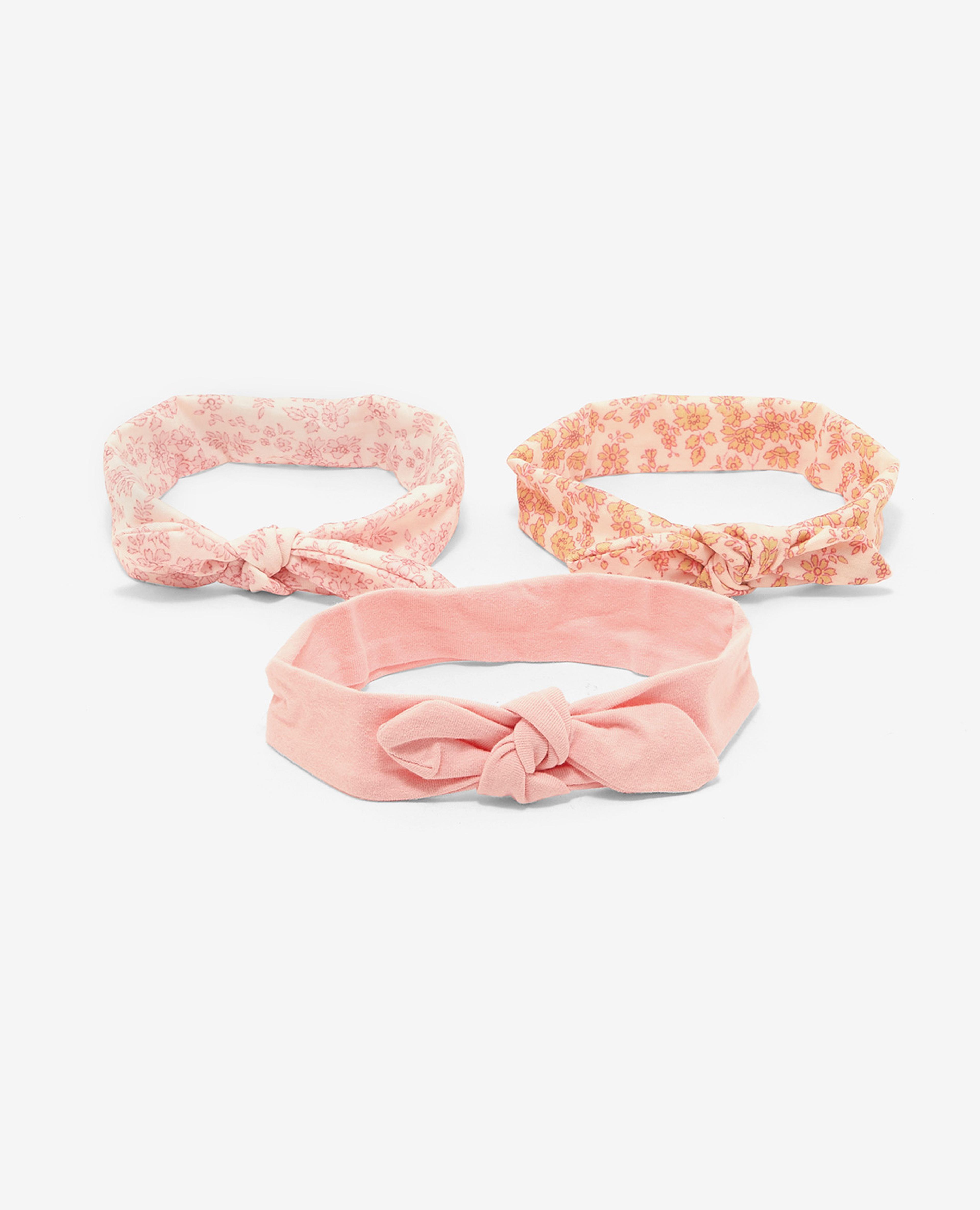 Pack of 3 Printed and Solid Headbands