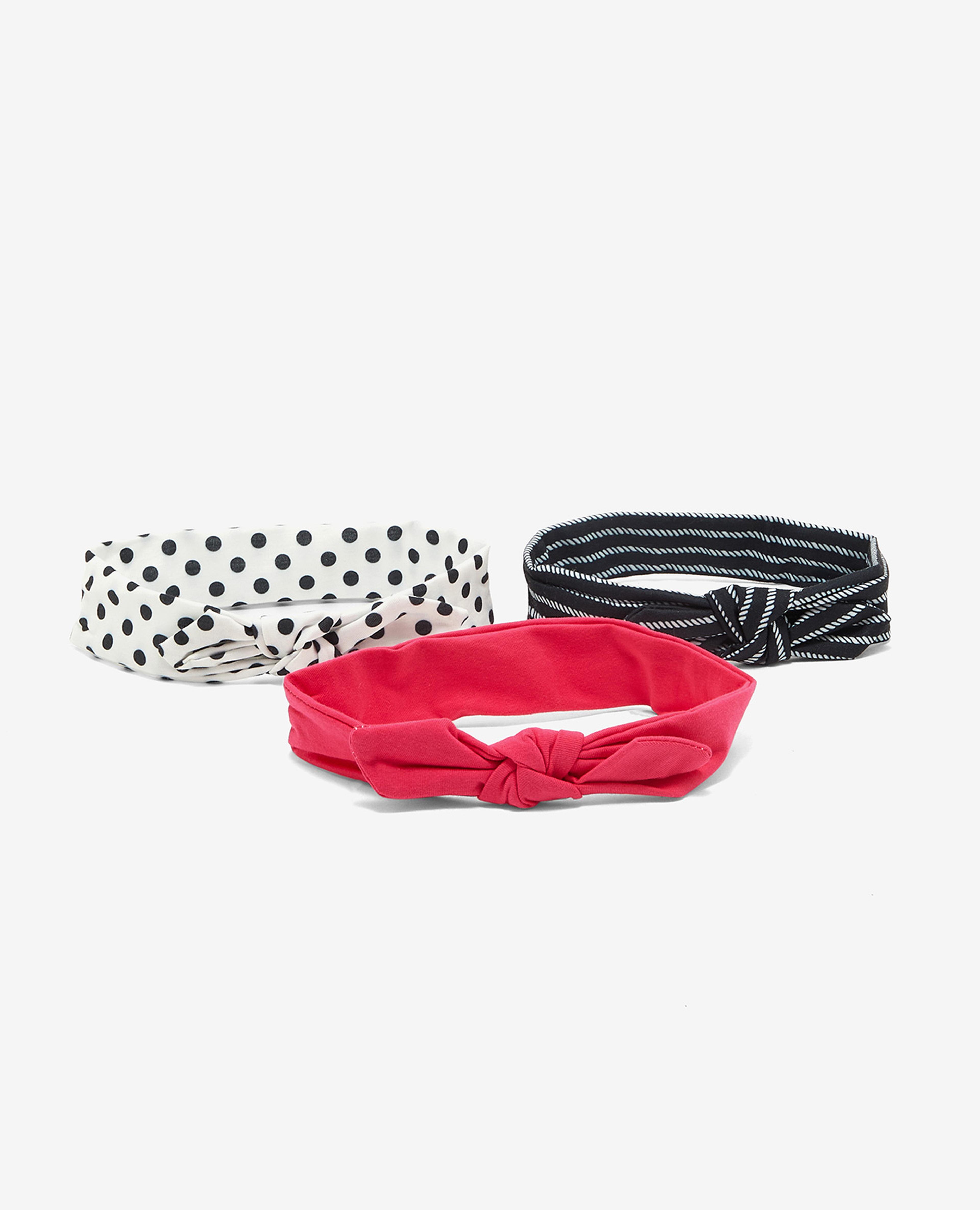 Pack of 3 Printed and Solid Headbands