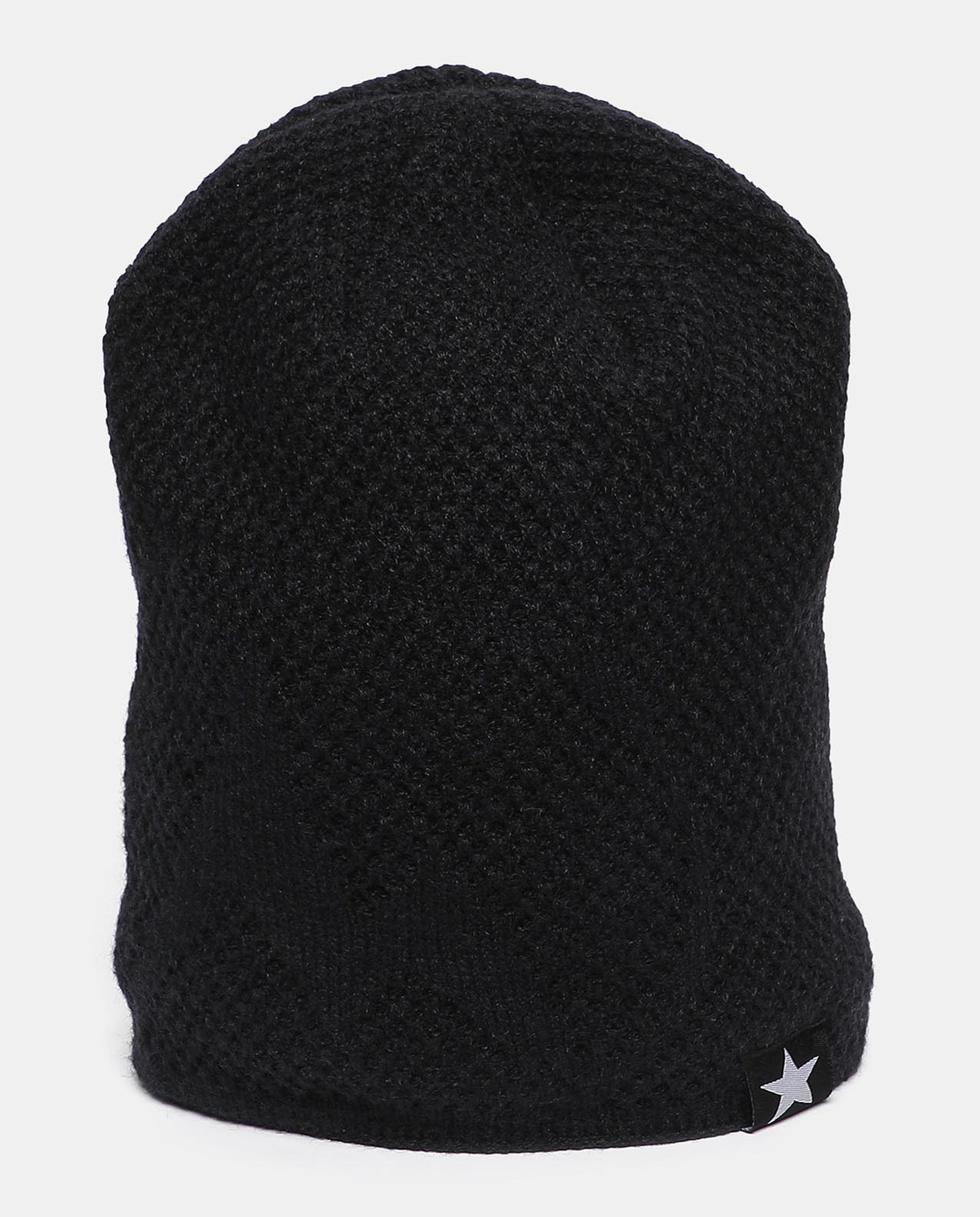 Self Design Knitted Beanie Cap