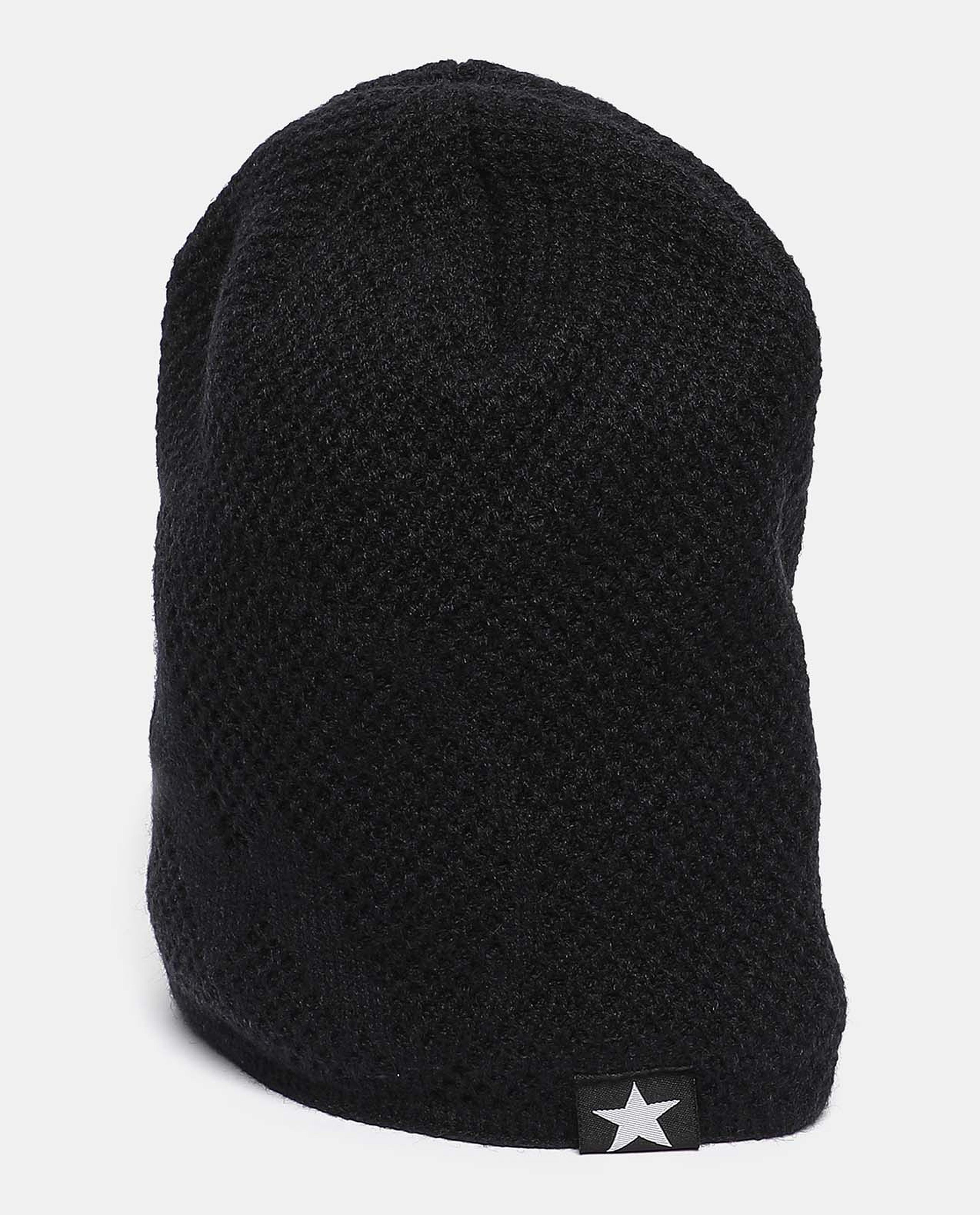 Self Design Knitted Beanie Cap