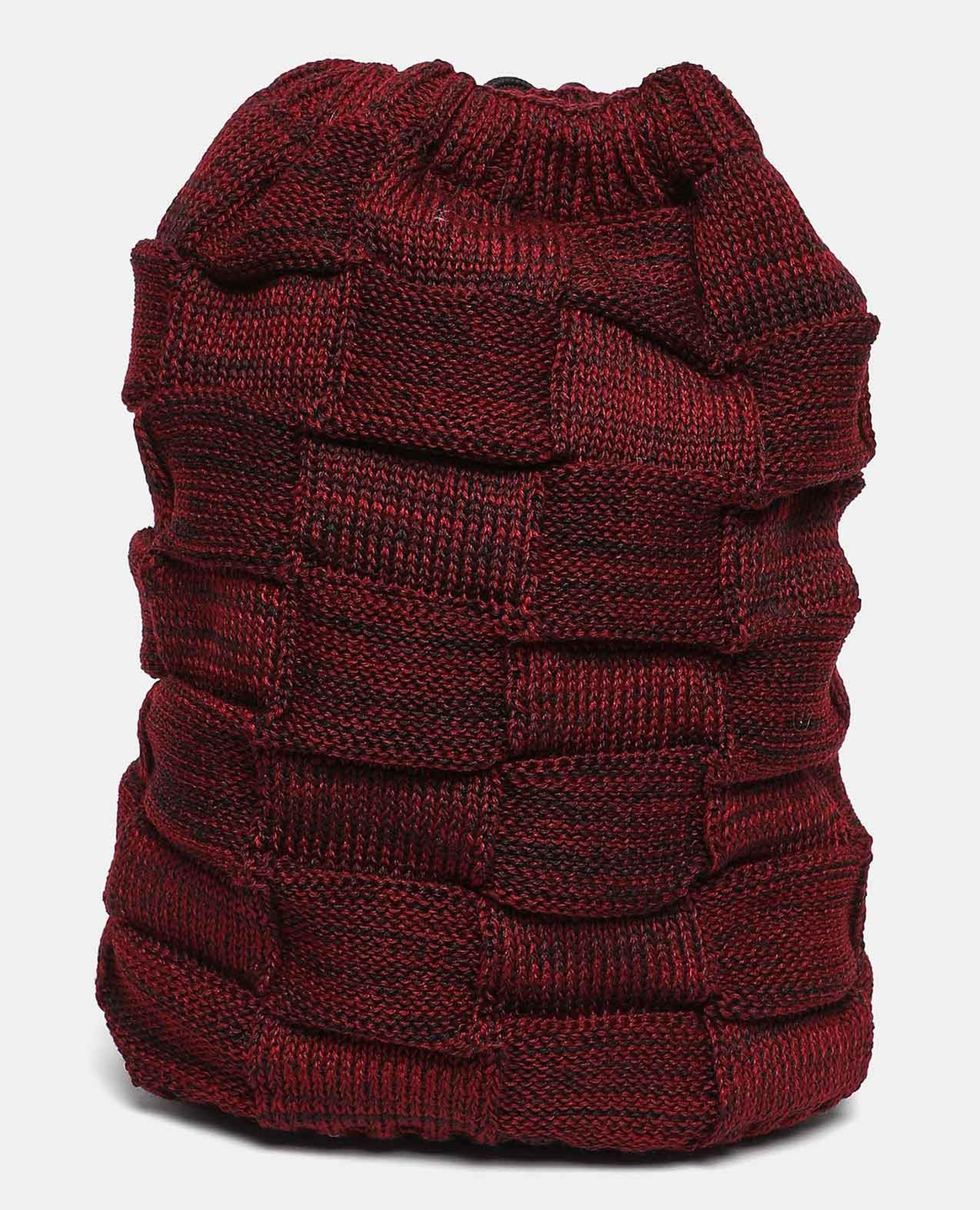 Self Design Knitted Beanie Cap