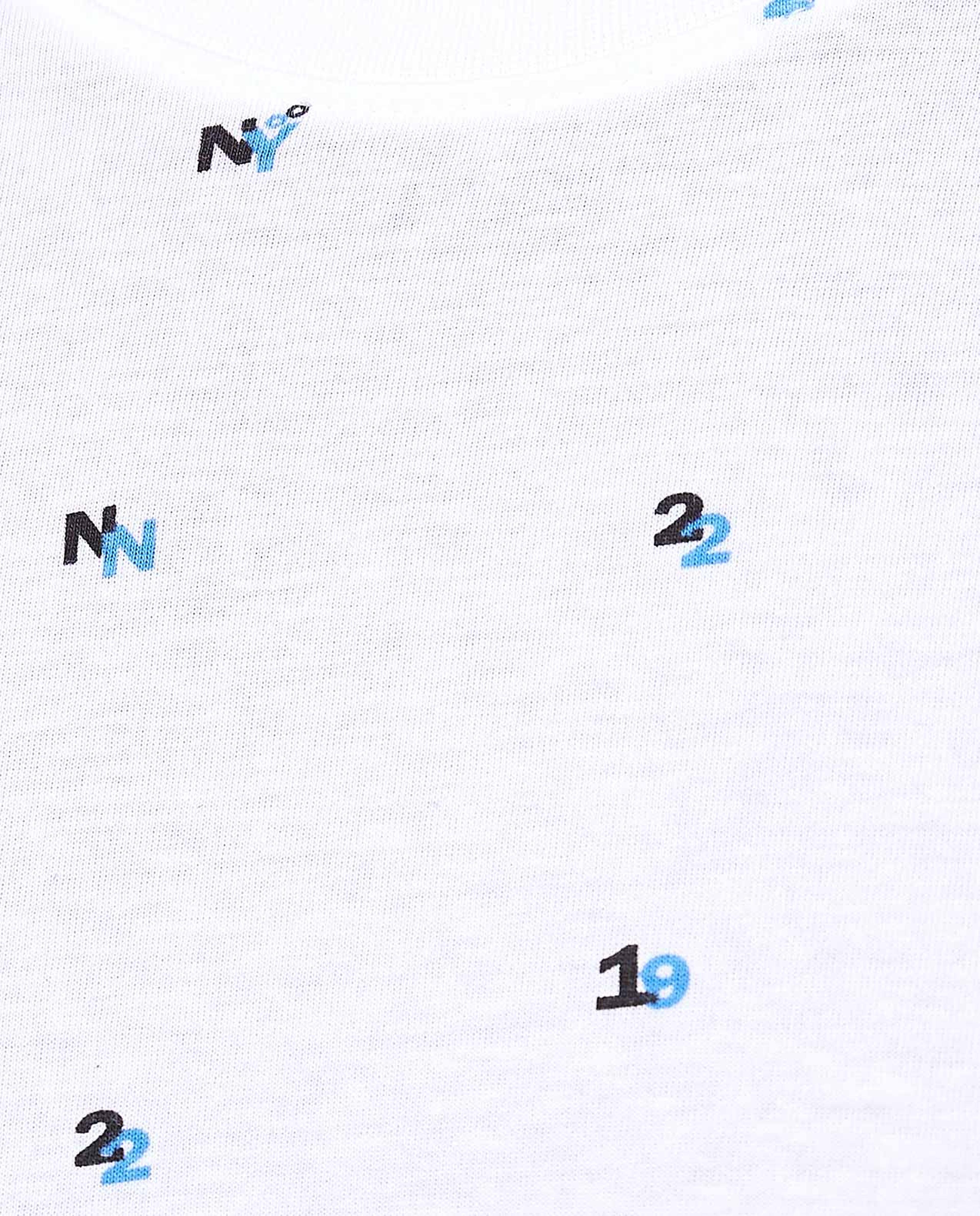 Printed T-Shirt with Crew Neck and Short Sleeves